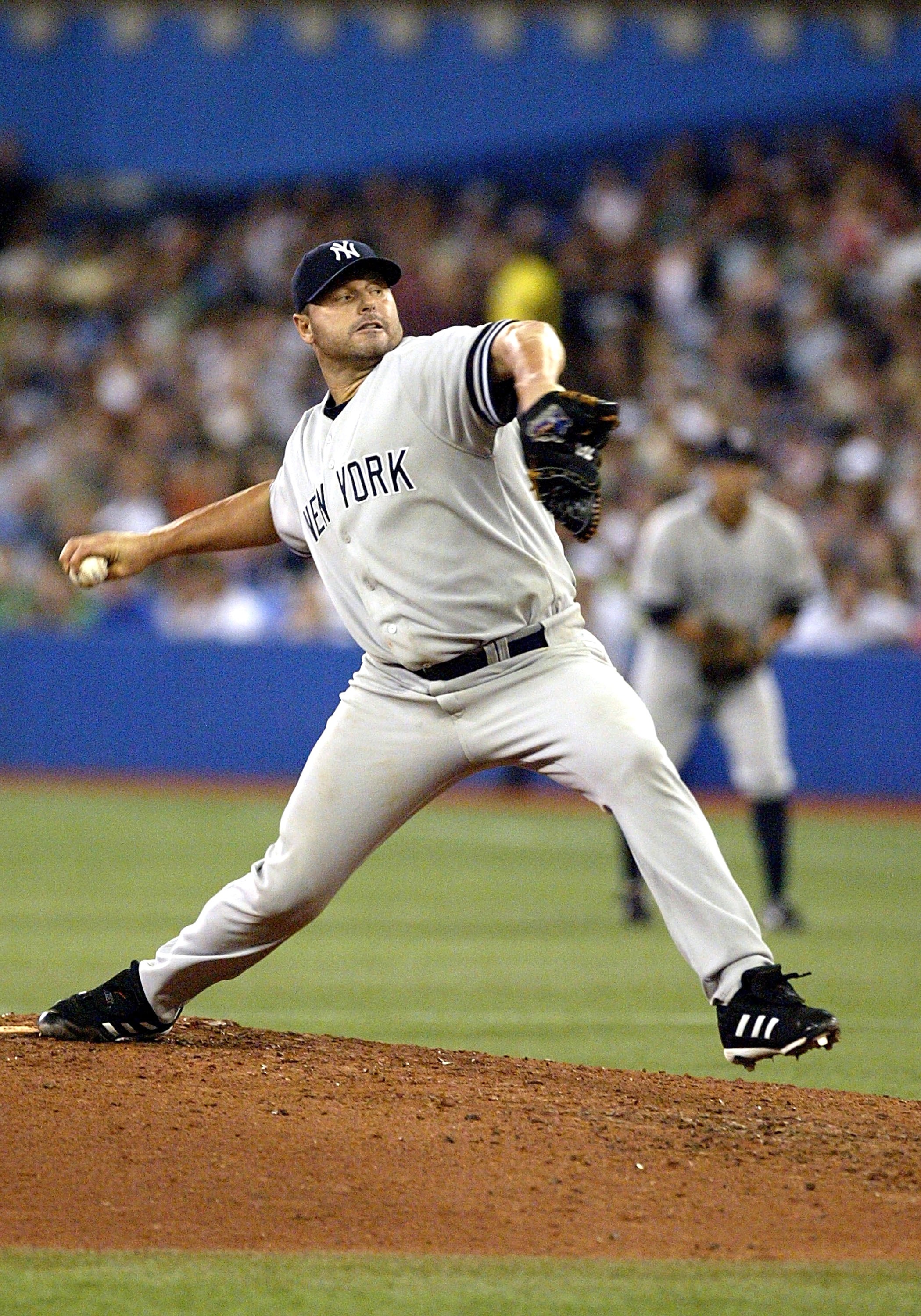 TORONTO - AUGUST 7:  Roger Clemens #22 of the New York Yankees throws a pitch against the Toronto Blue Jays on August 7, 2007 at the Rogers Centre in Toronto, Ontario, Canada. The Yankees defeated the Blue Jays 9-2.  (Photo by Dave Sandford/Getty Images)