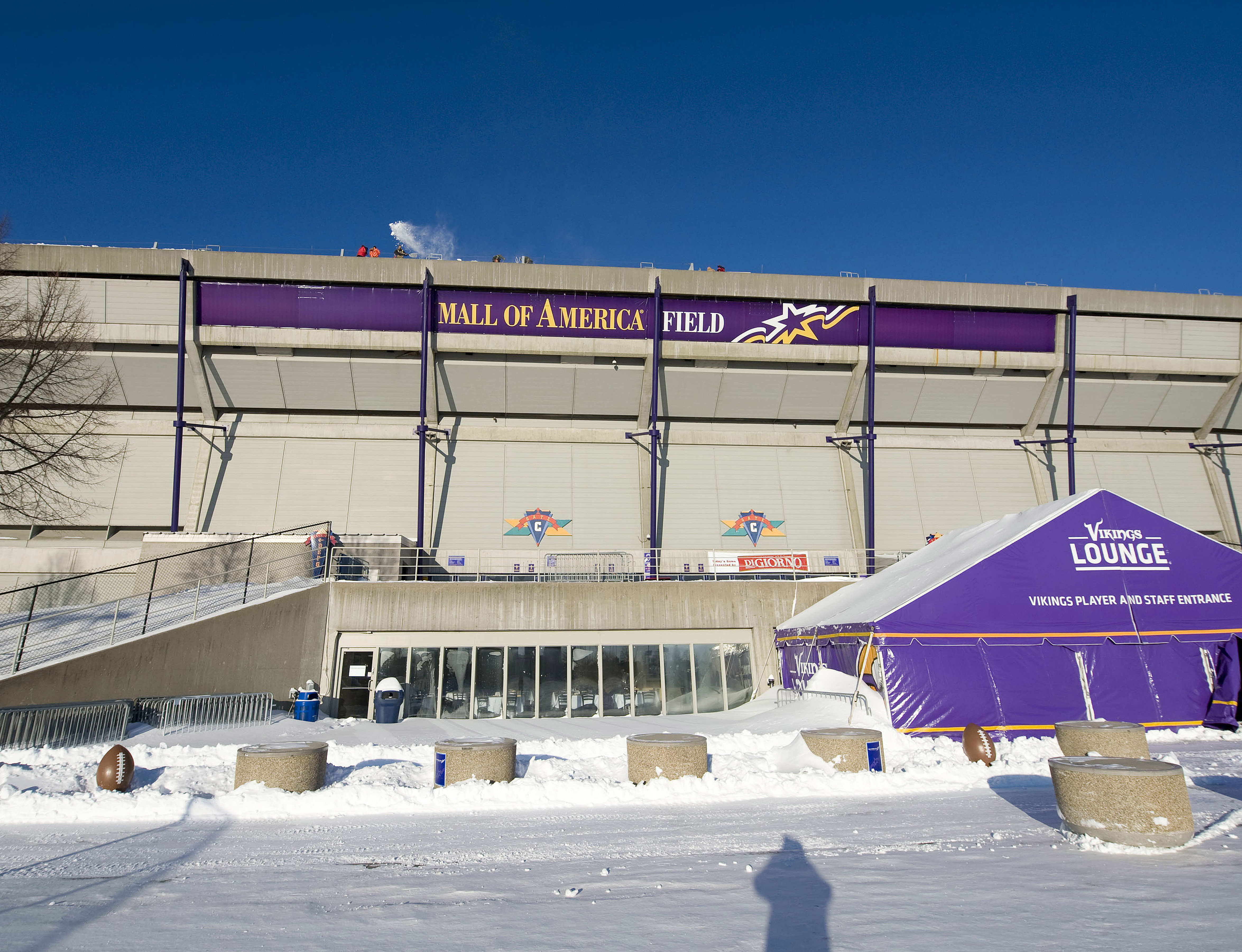 Metrodome roof collapses under snow; NFL moves Giants/Vikings game to  Detroit's Ford Field Monday – New York Daily News