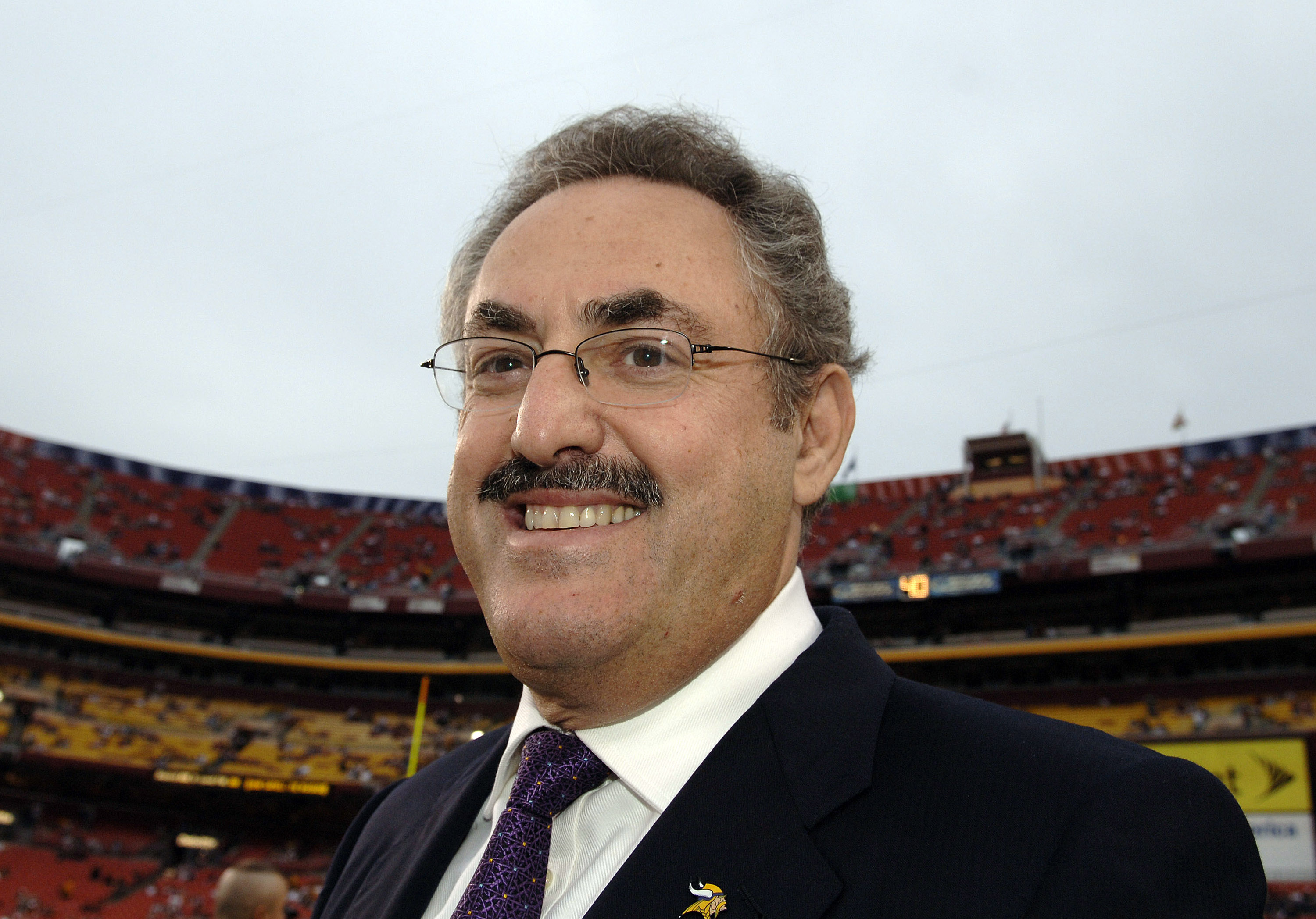 Minnesota Vikings owner Zygi Wilf on the field before  ESPN Monday Night Football September 11, 2006 in Washington.  The Minnesota  Vikings defeated the Redskins  19 - 16.  (Photo by Al Messerschmidt/Getty Images)