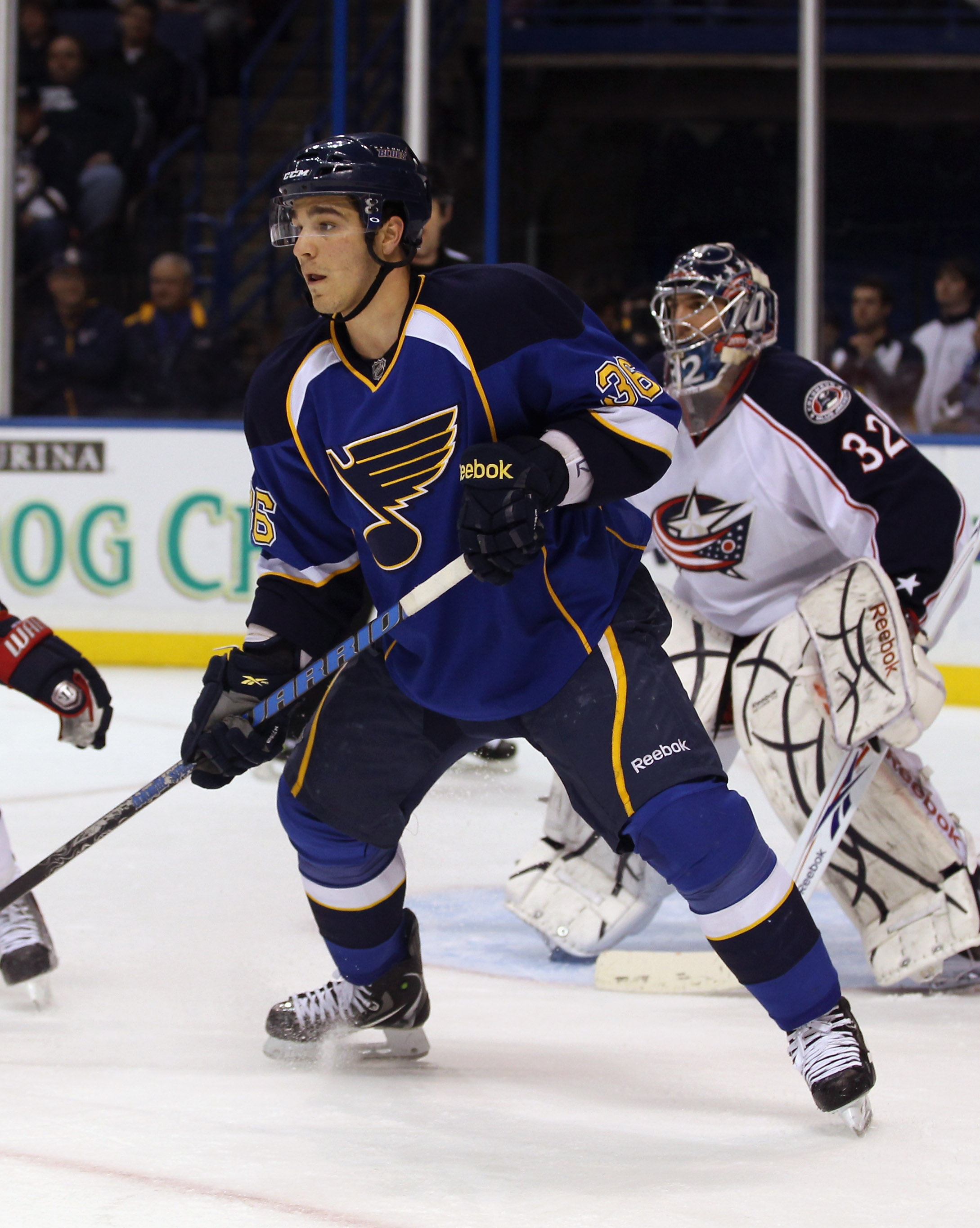 David Perron of the St. Louis Blues skates against the Columbus Blue  News Photo - Getty Images