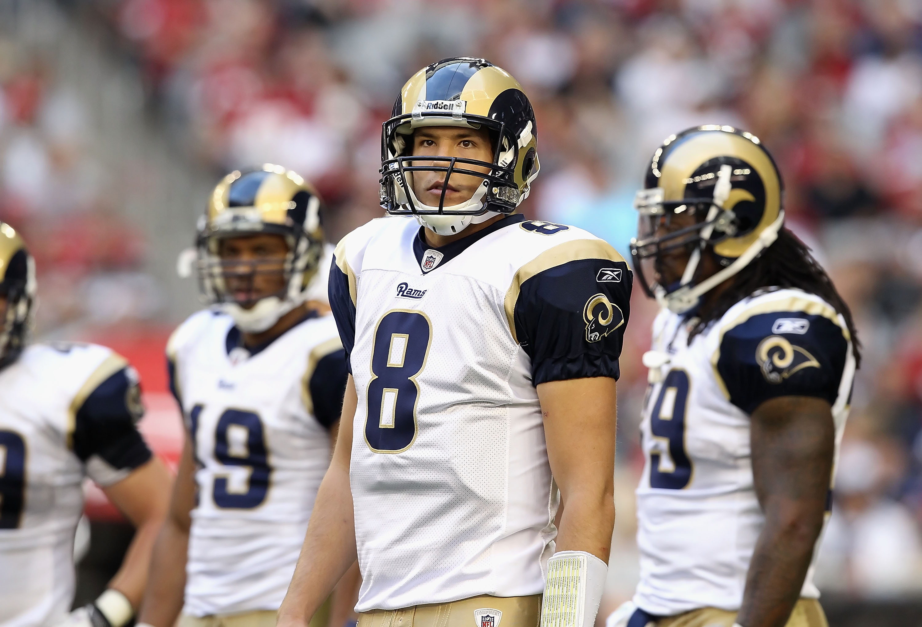 St Louis Rams Quarterback Sam Bradford The NFL Fan Rally in