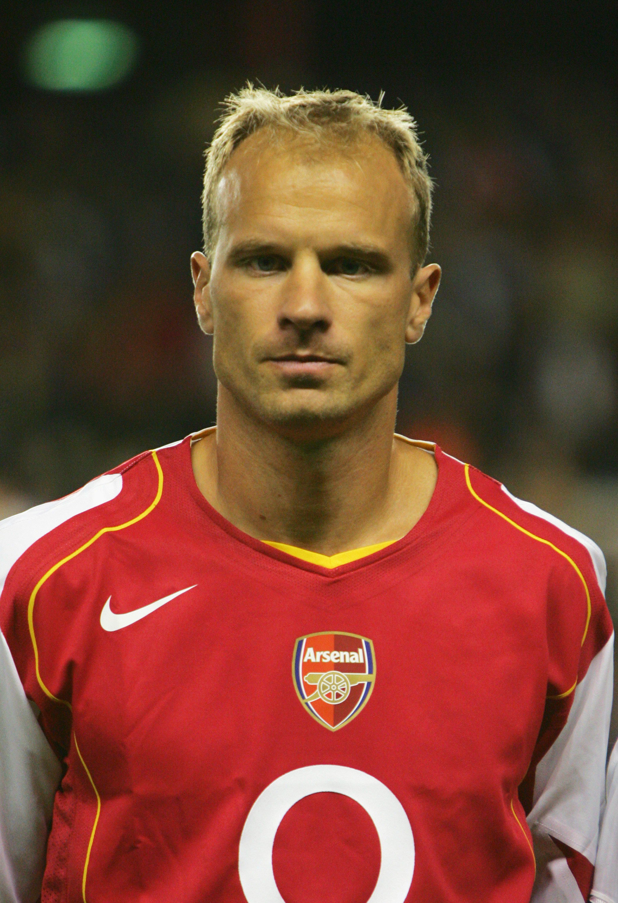 LONDON - SEPTEMBER 14:  A portrait of Dennis Bergkamp of Arsenal prior to the UEFA Champions League, Group E match between Arsenal and PSV Eindhoven at Highbury on Septemner 14, 2004 in London, England.  (Photo by Clive Rose/Getty Images)