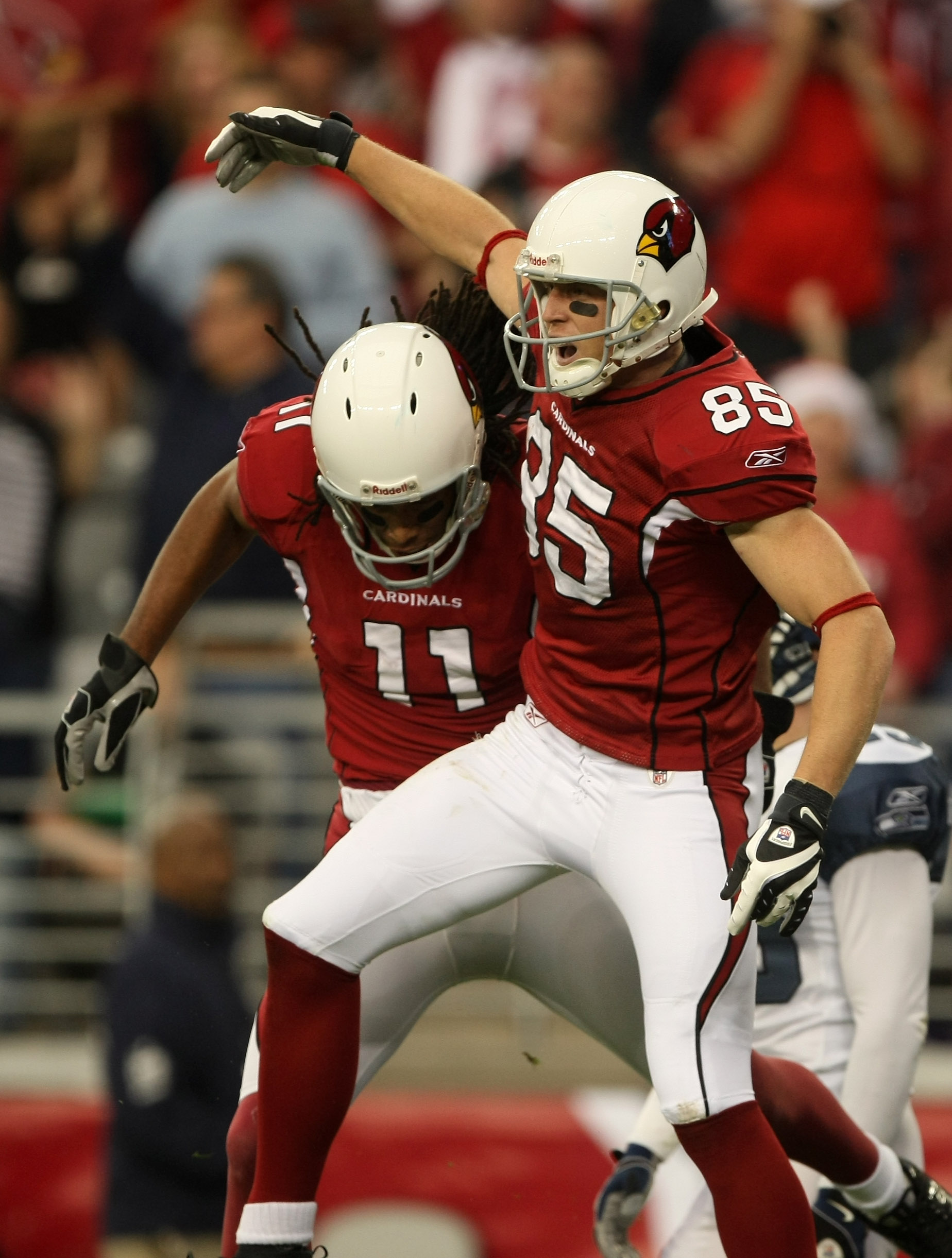 11 LARRY FITZGERALD Arizona Cardinals NFL WR Red Throwback Jersey