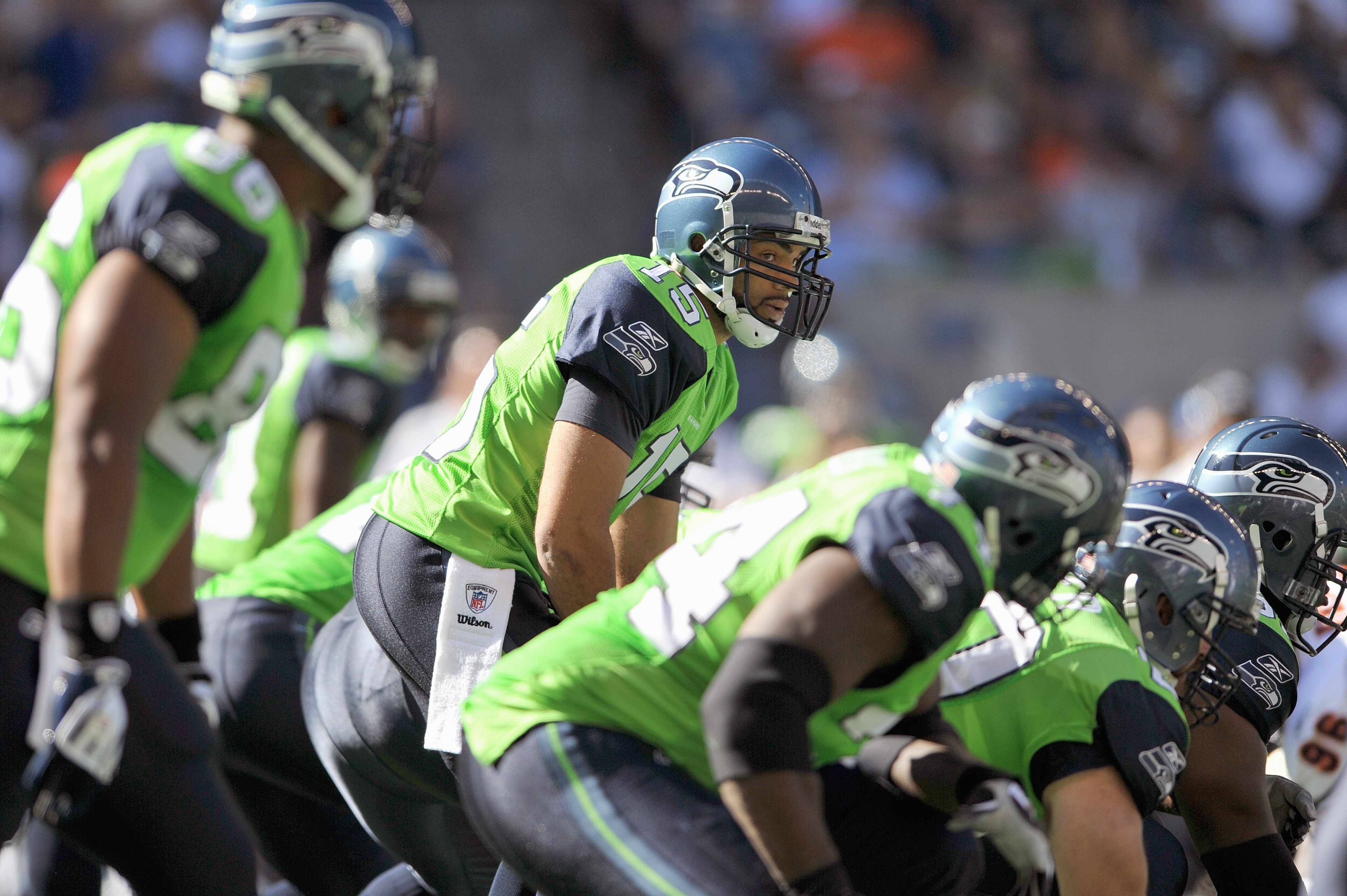 seattle seahawks bright green jersey