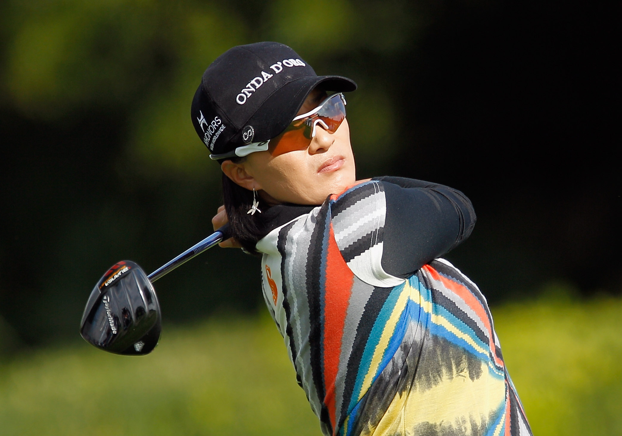 ORLANDO, FL - DECEMBER 05:  Se Ri Pak of South Korea watches her tee shot on the third hole during the final round of the LPGA Tour Championship at the Grand Cypress Resort on December 5, 2010 in Orlando, Florida.  (Photo by Scott Halleran/Getty Images)