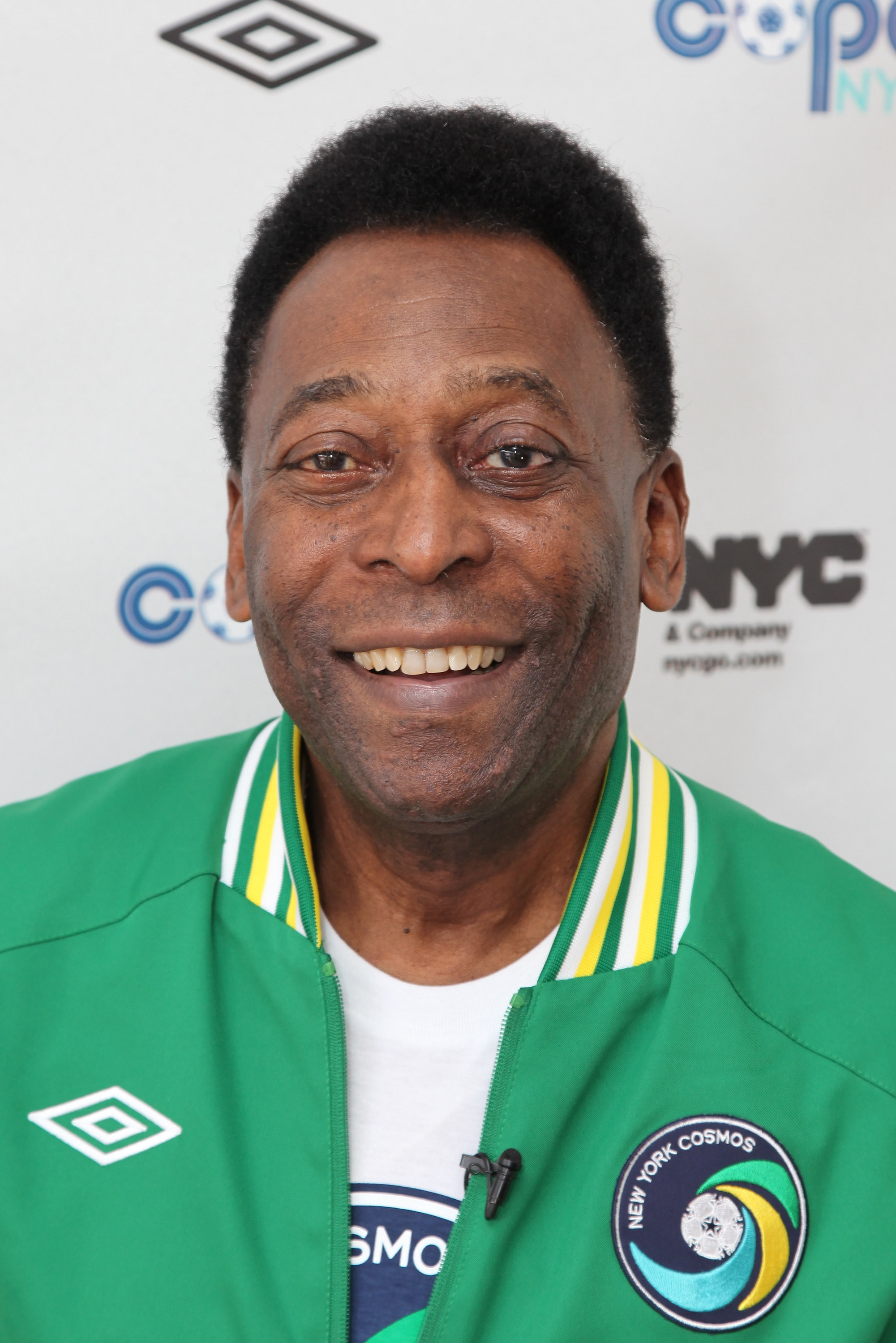 NEW YORK - AUGUST 01:  Soccer Legend Pele announces the return of the New York Cosmos at Flushing Meadows Corona Park on August 1, 2010 in New York City.  (Photo by Neilson Barnard/Getty Images for the New York Cosmos)