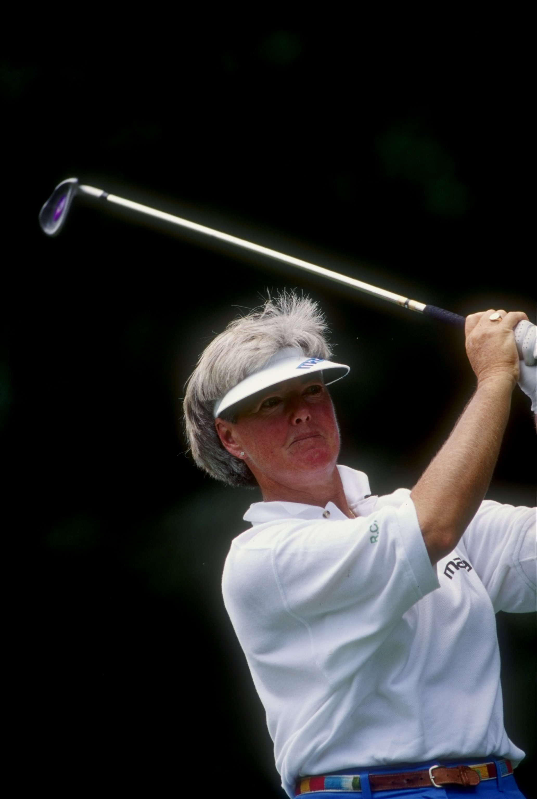 Jun 1993:  Pat Bradley swings during the U.S. Womens'' Open at Crooked Stick Golf Course in  Carmel, Indiana. Mandatory Credit: Gary Newkirk  /Allsport