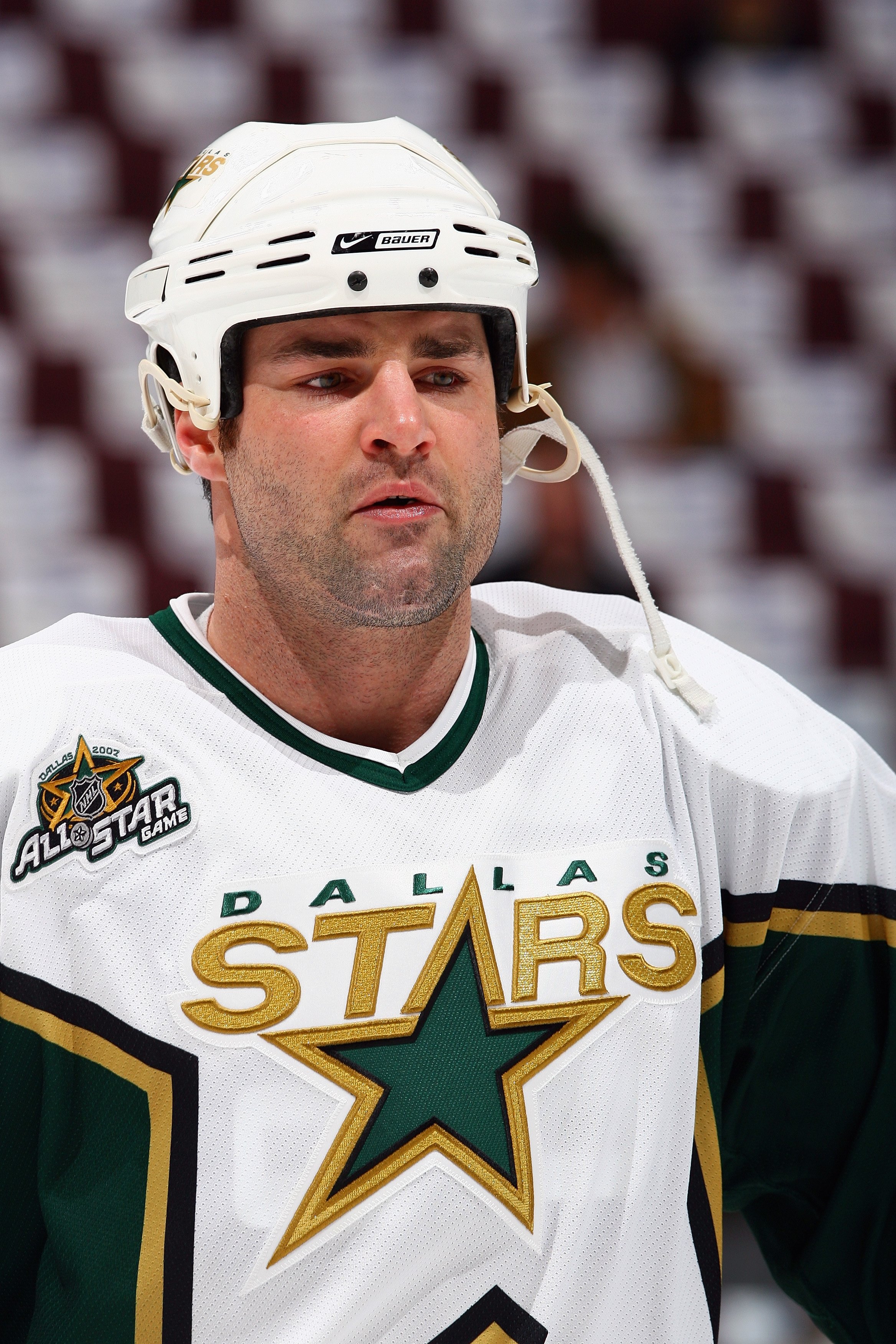 VANCOUVER, BC - APRIL 23:  Eric Lindros #88 of the Dallas Stars looks on against the Vancouver Canucks during Game 7 of the 2007 Western Conference Quarterfinals at General Motors Place on April 23, 2007 in Vancouver, British Columbia, Canada. The Canucks