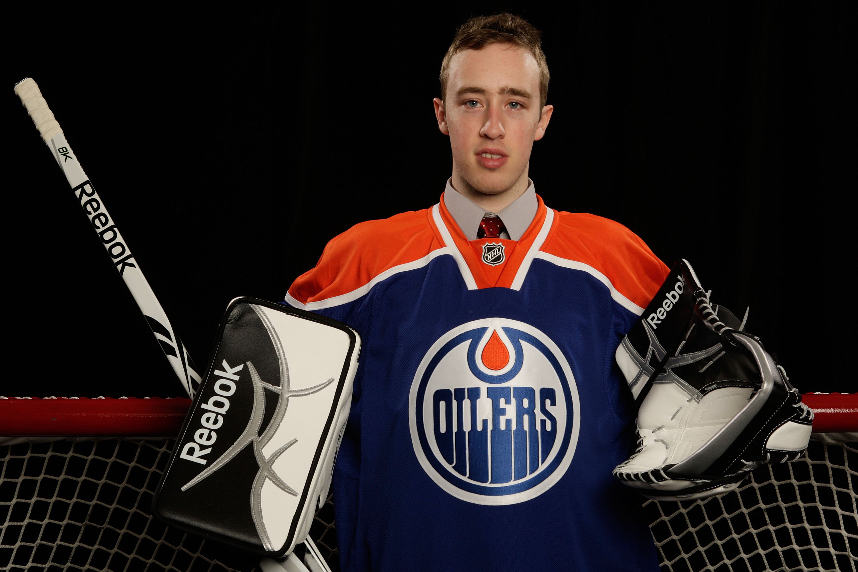 MONTREAL, QC - JUNE 27: Olivier Roy of the Edmonton Oilers poses for a portrait during the 2009 NHL Entry Draft at the Bell Centre on June 27, 2009 in Montreal, Quebec, Canada. (Photo by Jamie Squire/Getty Images)