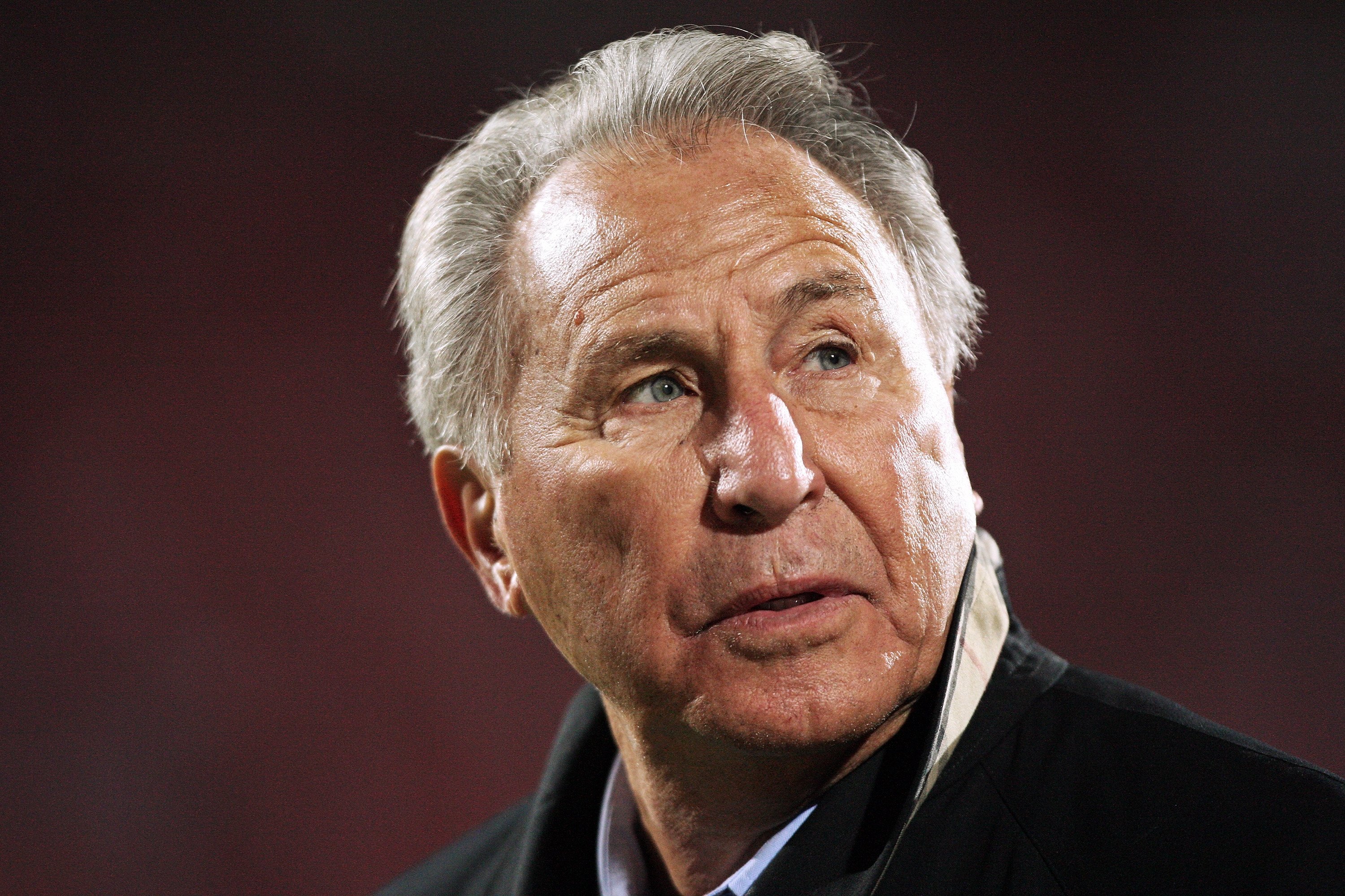 COLUMBUS, OH - OCTOBER 25: ESPN television personality Lee Corso watches the Ohio State Buckeyes play the Penn State Nittany Lions on October 25, 2008 at Ohio Stadium in Columbus, Ohio.  (Photo by Jamie Sabau/Getty Images)