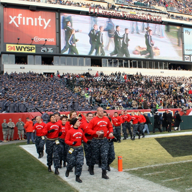 Navy marathon Team ran gme balls from Annapolis