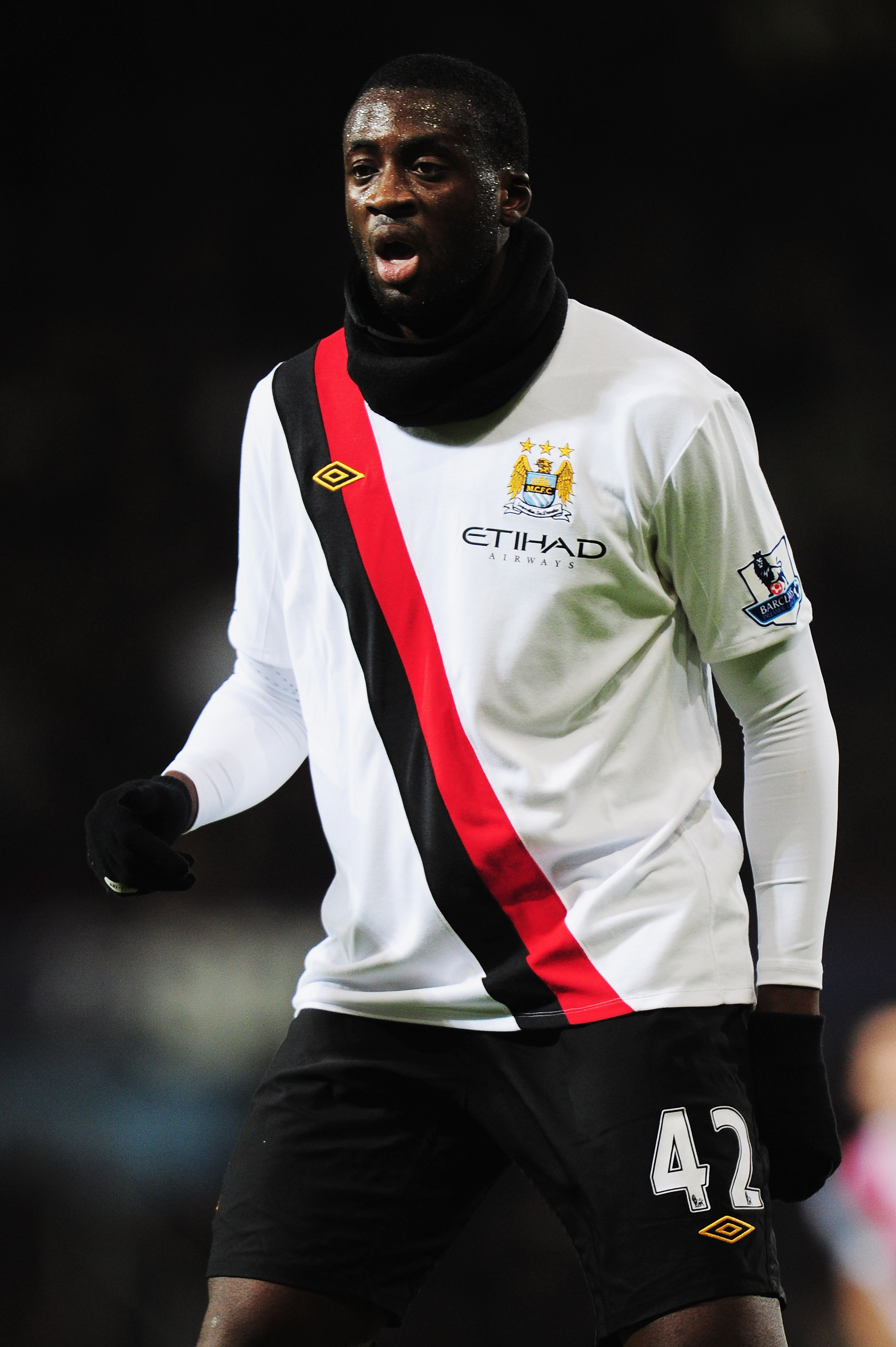 LONDON, UNITED KINGDOM - DECEMBER 11: Yaya Toure of Manchester City in action during the Barclays Premier League match between West Ham United and Manchester City at Upton Park on December 11, 2010 in London, England. (Photo by Shaun Botterill/Getty Image