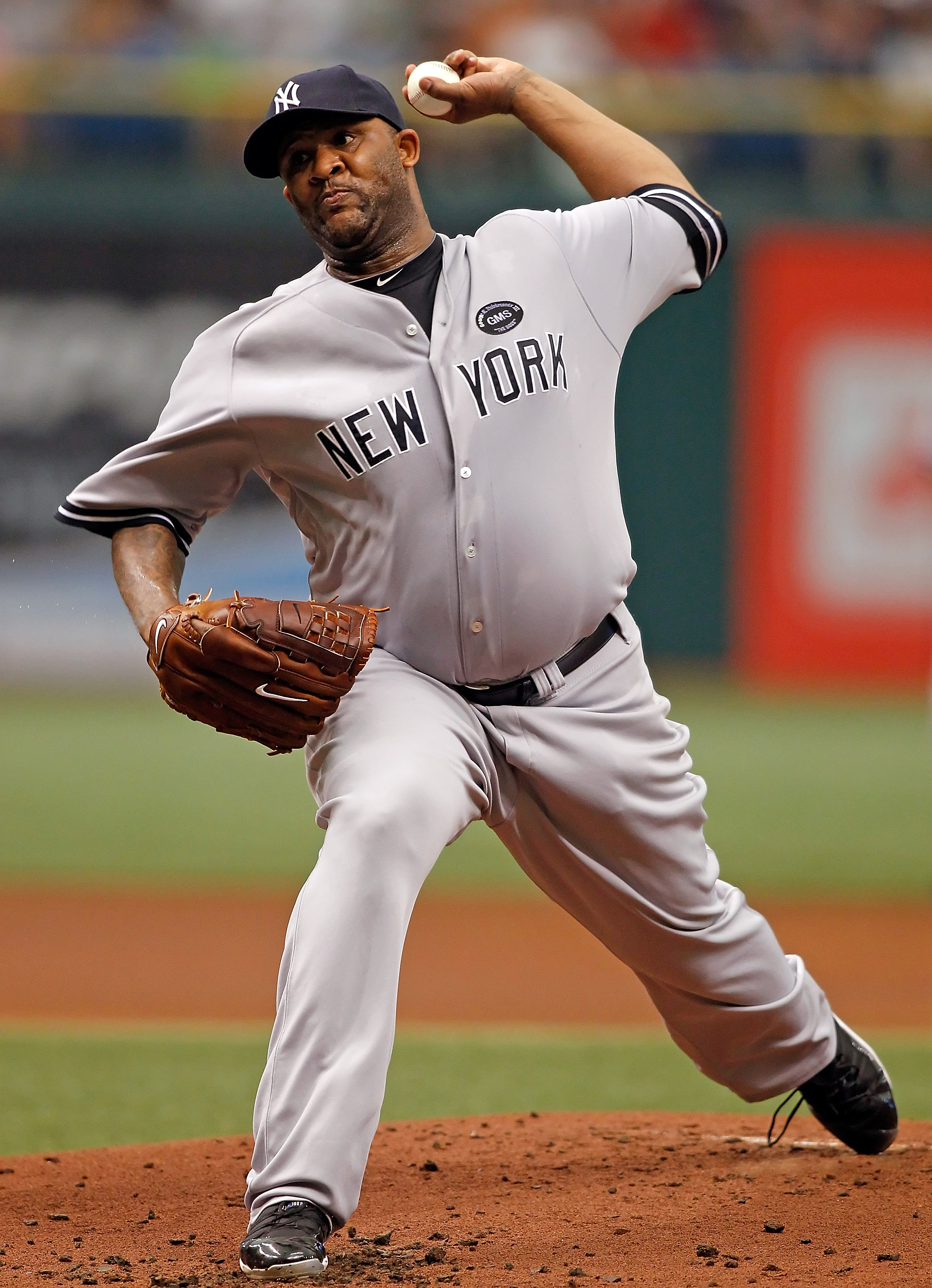 JUL 30, 2015: New York Yankees starting pitcher CC Sabathia #52 during an  MLB game between the New York Yankees and the Texas Rangers at Globe Life  Park in Arlington, TX Texas