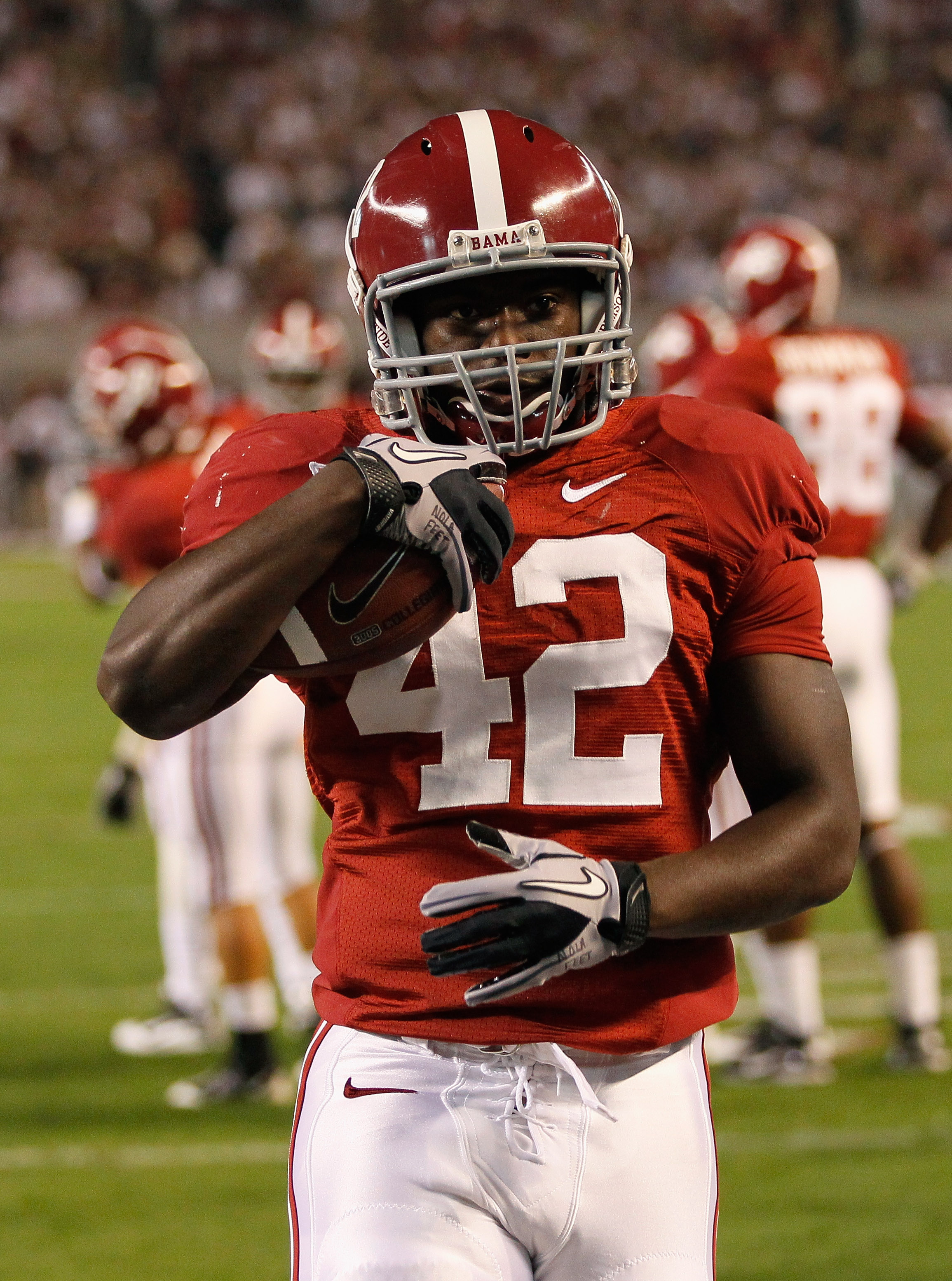 Eddie Lacy Alabama #42 Football Jersey - Crimson Red