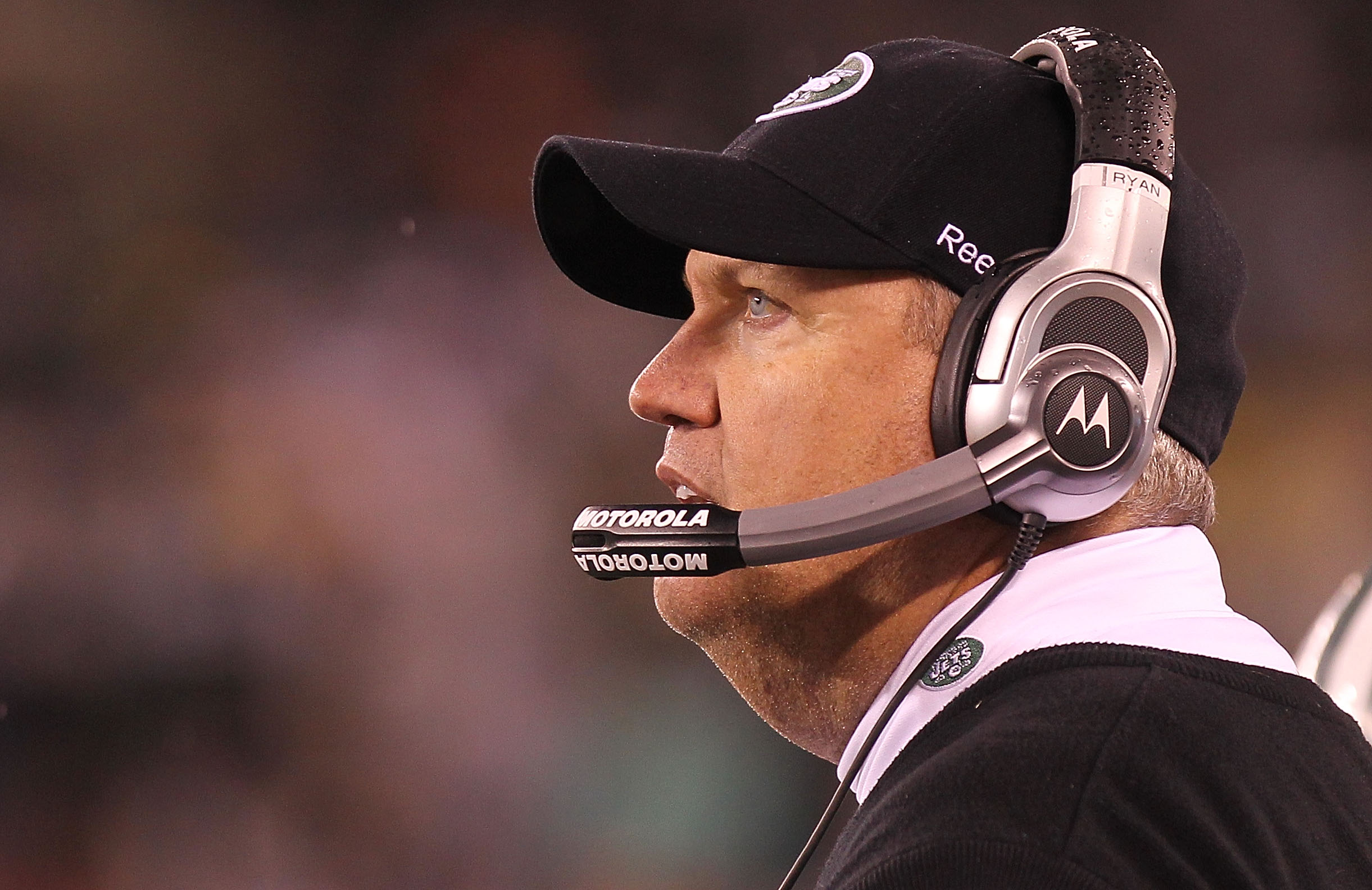 Rex Ryan has a framed photo of feet at his desk