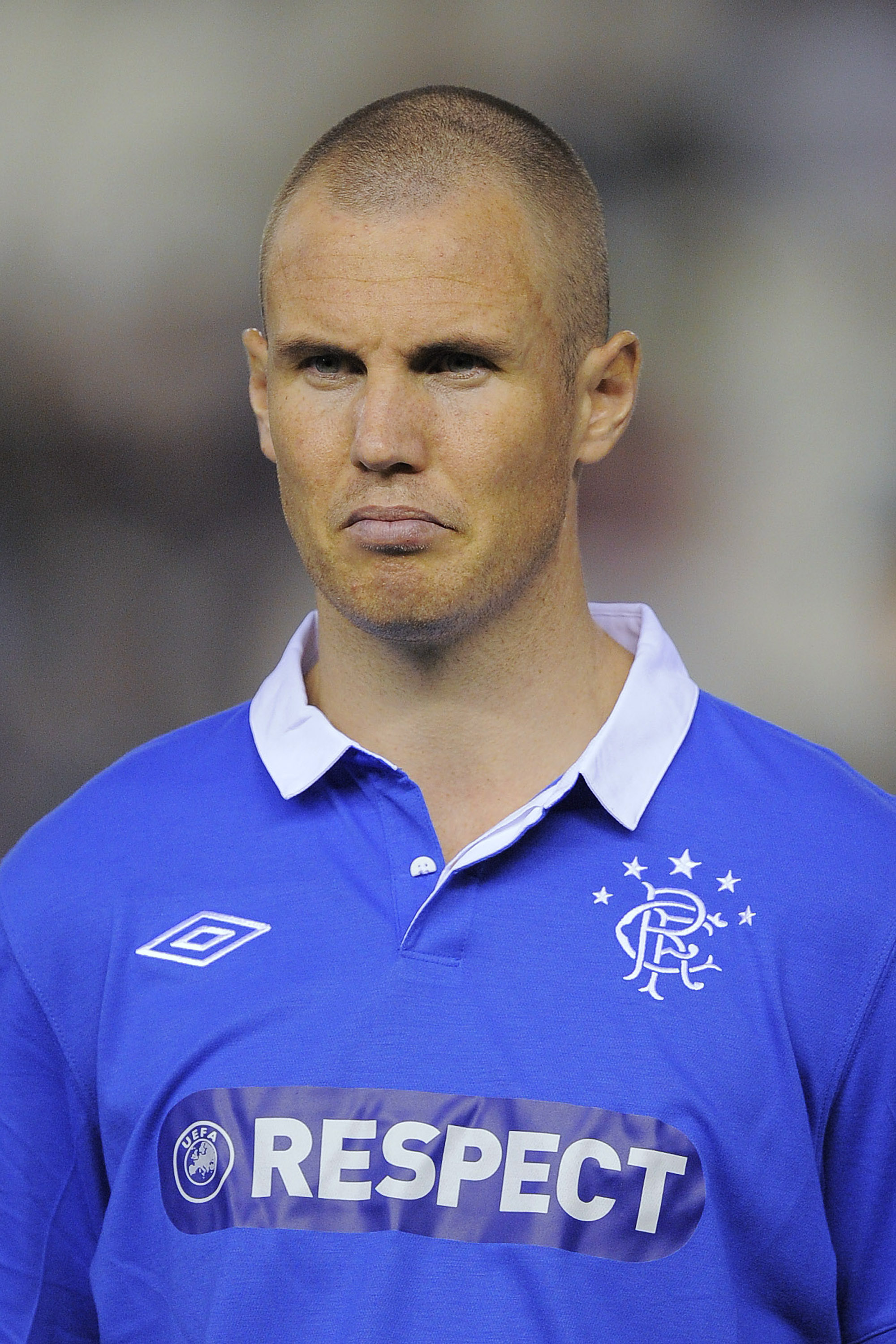 VALENCIA, SPAIN - NOVEMBER 02:  Kenny Miller of Glasgow Rangers looks on prior the UEFA Champions League group C match between Valencia CF and Glasgow Rangers at the Mestalla Stadium on November 2, 2010 in Valencia, Spain. Valencia won the match 3-0.  (Ph