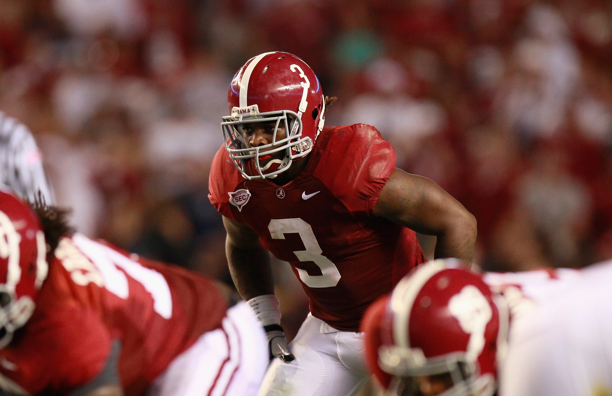 TUSCALOOSA, AL - SEPTEMBER 11:  Trent Richardson #3 of the Alabama Crimson Tide against the Penn State Nittany Lions at Bryant-Denny Stadium on September 11, 2010 in Tuscaloosa, Alabama.  (Photo by Kevin C. Cox/Getty Images)