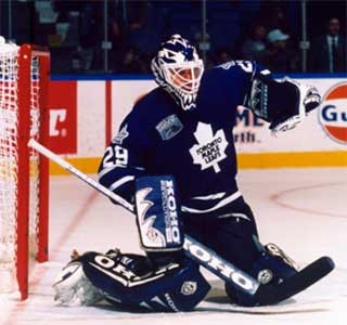Third String Goalie: 1998-99 Toronto Maple Leafs Curtis Joseph Jersey