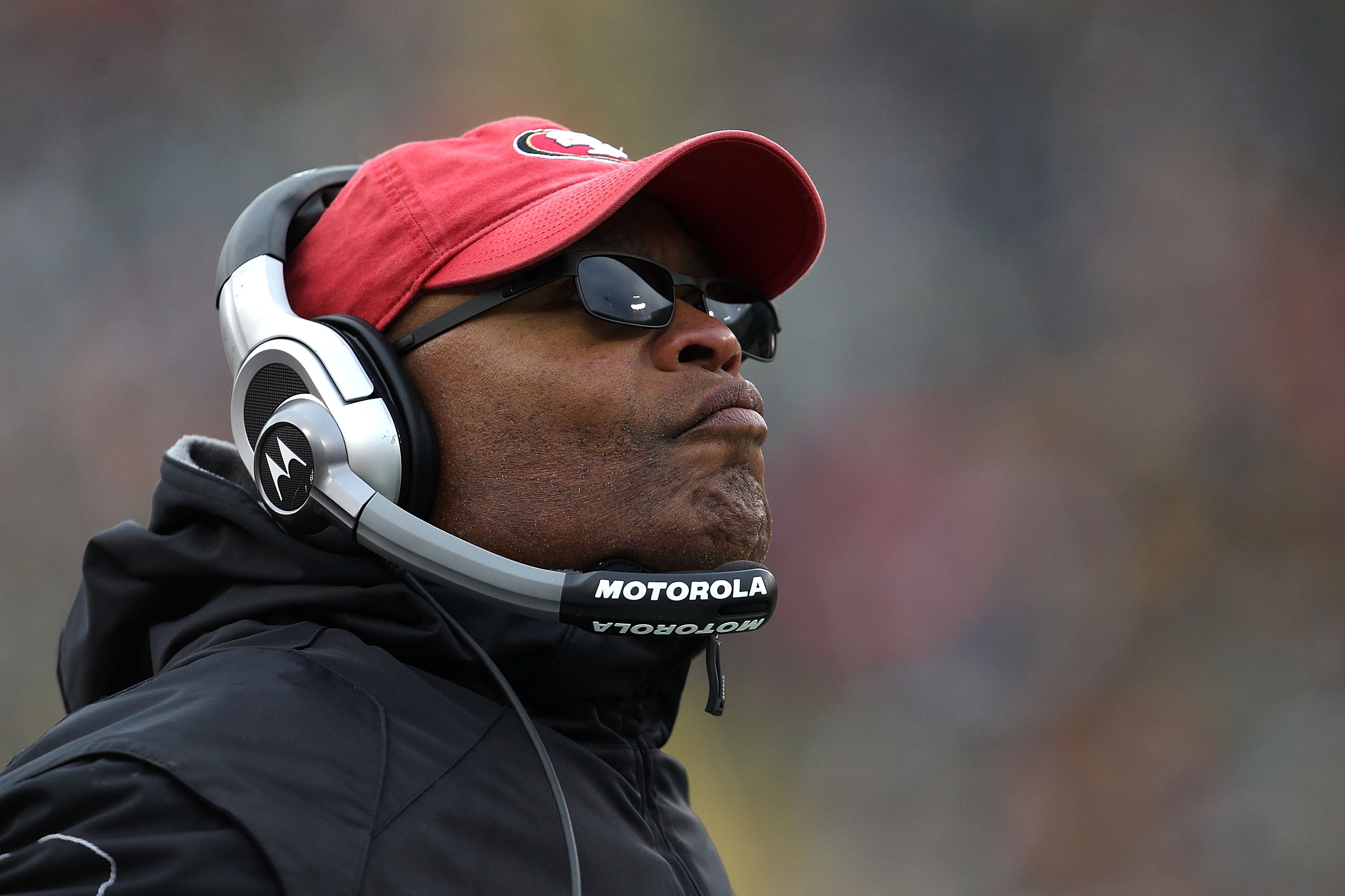 GREEN BAY, WI - DECEMBER 05: Head coach Mike Singletary of the San Francisco 49ers watches as his team takes on the Green Bay Packers at Lambeau Field on December 5, 2010 in Green Bay, Wisconsin. The Packers defeated the 49ers 34-16. (Photo by Jonathan Da