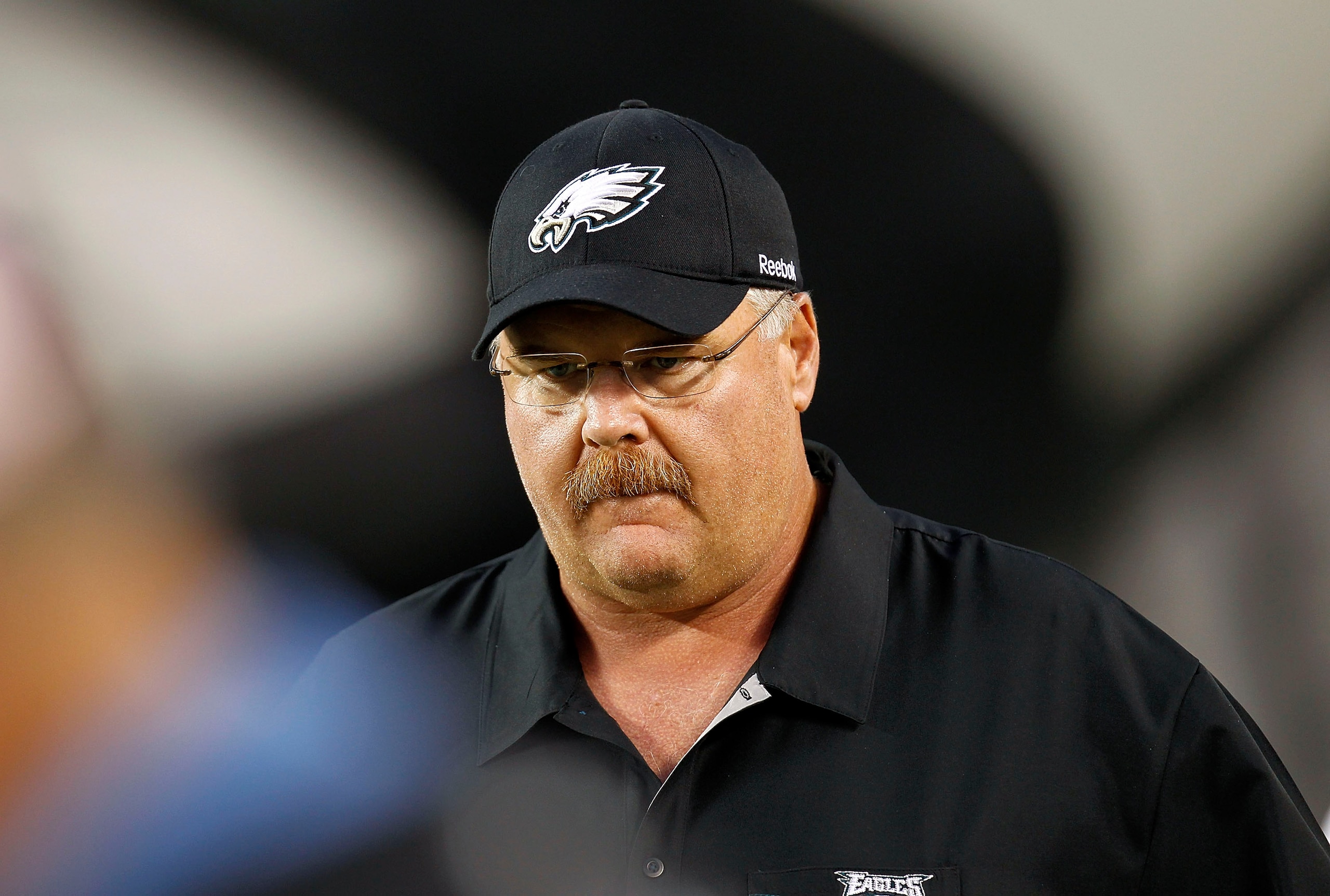 PHILADELPHIA - SEPTEMBER 02:  Head coach Andy Reid of the Philadelphia Eagles stands on the sidelines during a preseason game against the New York Jets at Lincoln Financial Field on September 2, 2010 in Philadelphia, Pennsylvania.  (Photo by Jeff Zelevans
