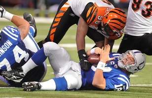 Carlos Dunlap gets his first sack