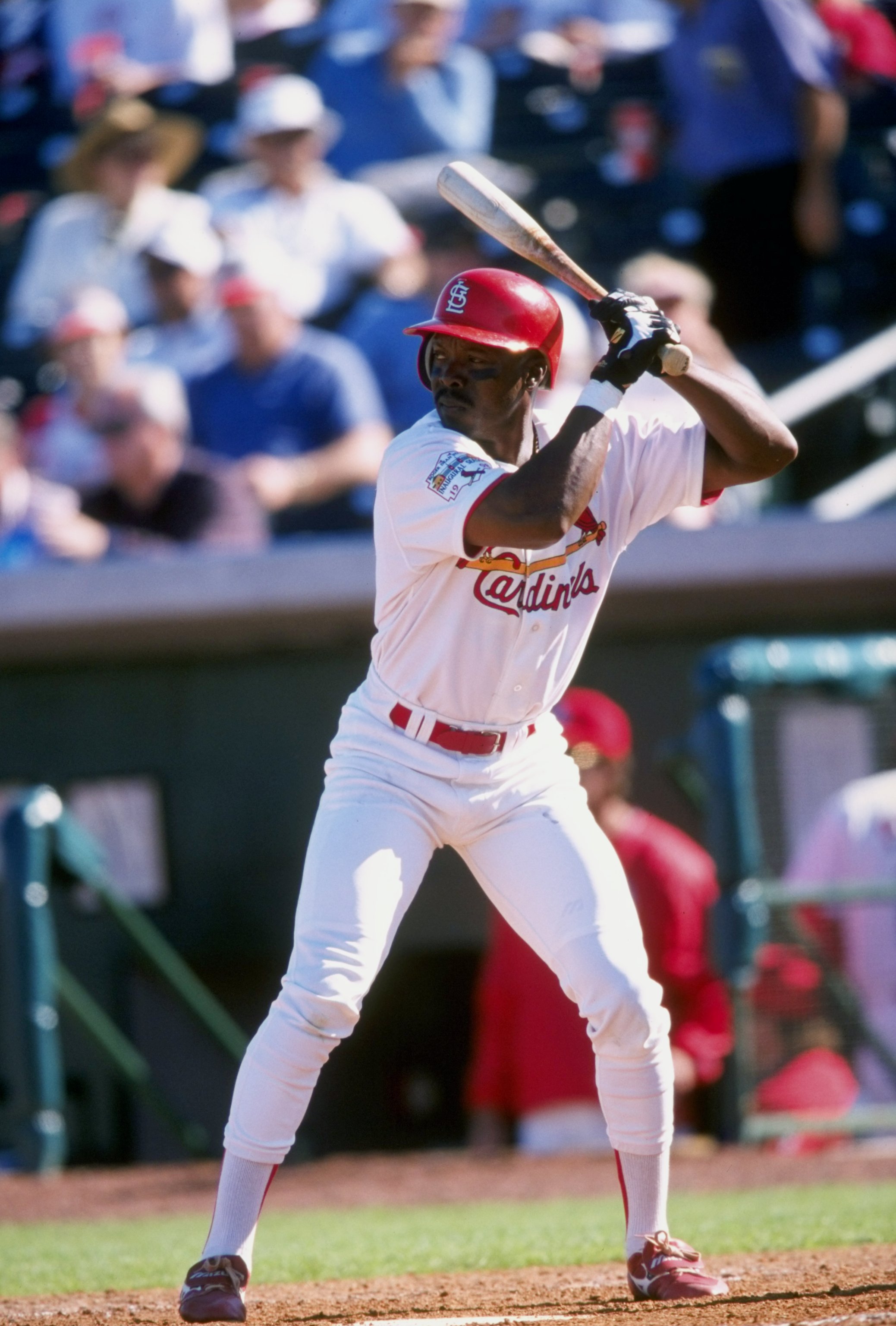 2 Mar 1998: Vince Coleman #29 of the St. Louis Cardinals in action during their 13-5 win over the Los Angeles Dodgers during Spring Training at the Roger Dean Stadium in Jupiter, Florida. Mandatory Credit: Stephen Dunn /Allsport