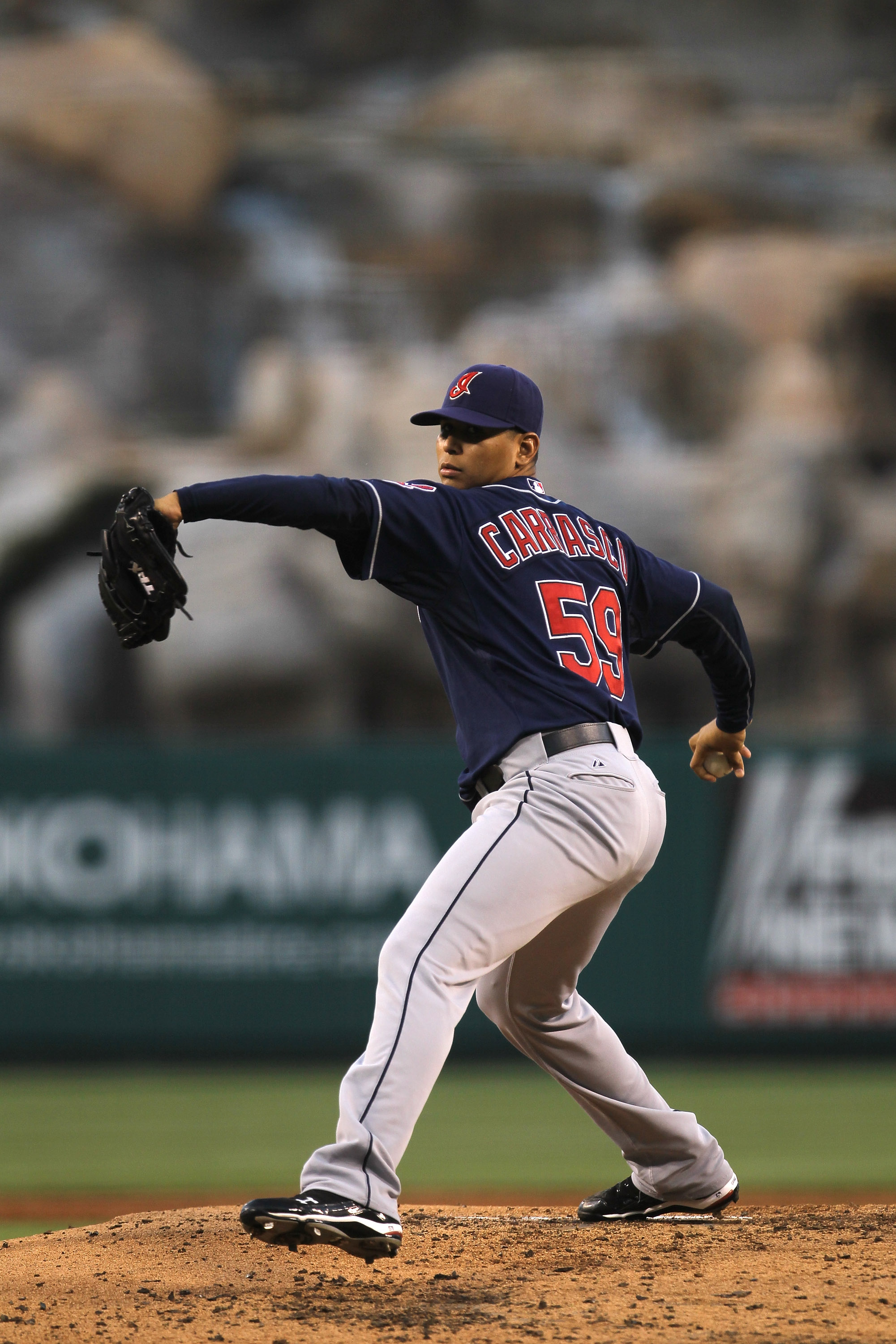 Carlos Carrasco #59 - Team Issued Blue Home Jersey - 2023 Season