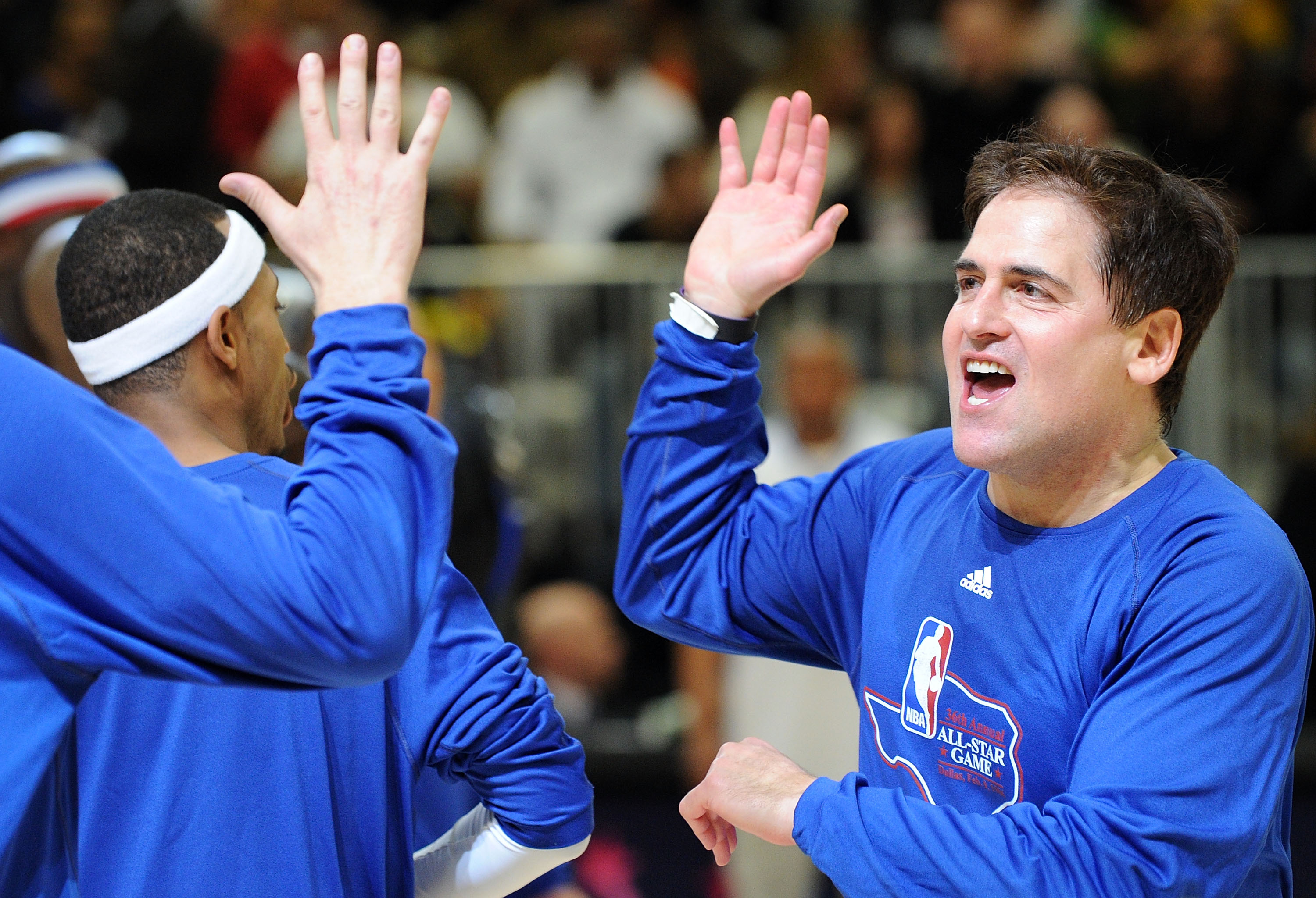 DALLAS - FEBRUARY 12:  Dallas Mavericks owner Mark Cuban during the NBA All-Star celebrity game presented by Final Fantasy XIII held at the Dallas Convention Center on February 12, 2010 in Dallas, Texas.  (Photo by Jason Merritt/Getty Images)