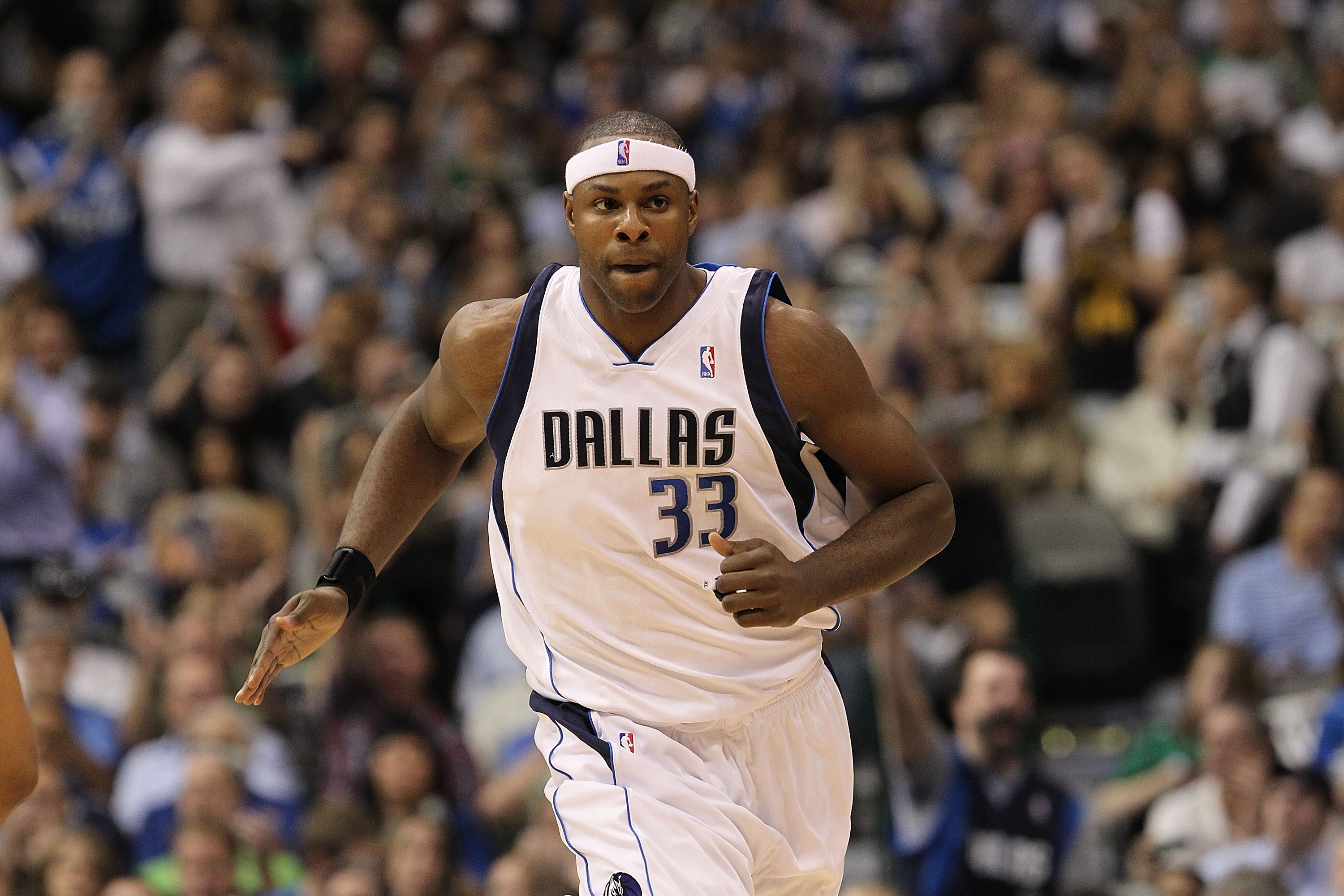 DALLAS - APRIL 27:  Brendan Haywood #33 of the Dallas Mavericks in Game Five of the Western Conference Quarterfinals during the 2010 NBA Playoffs at American Airlines Center on April 27, 2010 in Dallas, Texas. NOTE TO USER: User expressly acknowledges and