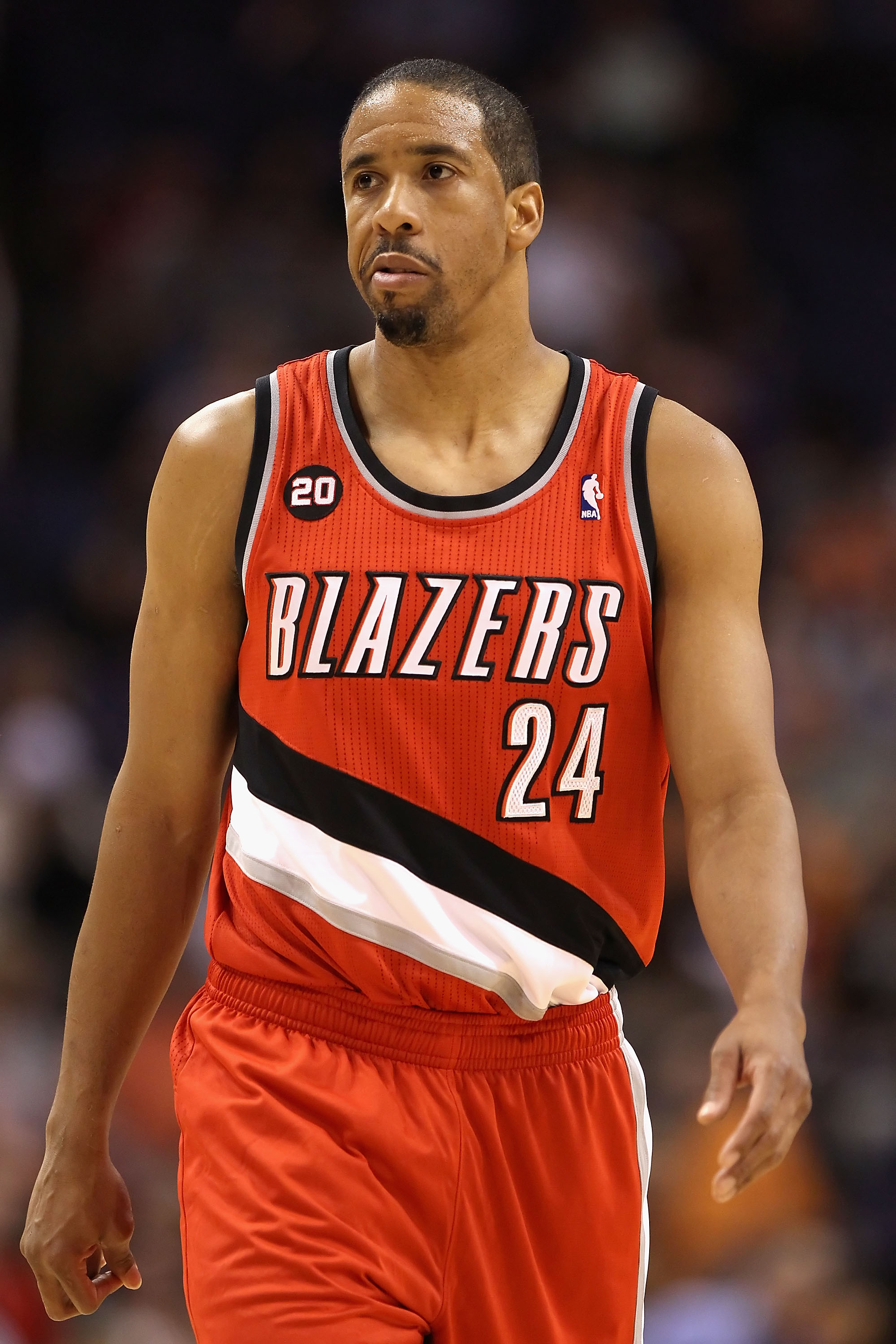 PHOENIX - DECEMBER 10:  Andre Miller #24 of the Portland Trail Blazers during the NBA game against the Phoenix Suns at US Airways Center on December 10, 2010 in Phoenix, Arizona. The Trail Blazers defeated the Suns 101-94.  NOTE TO USER: User expressly ac