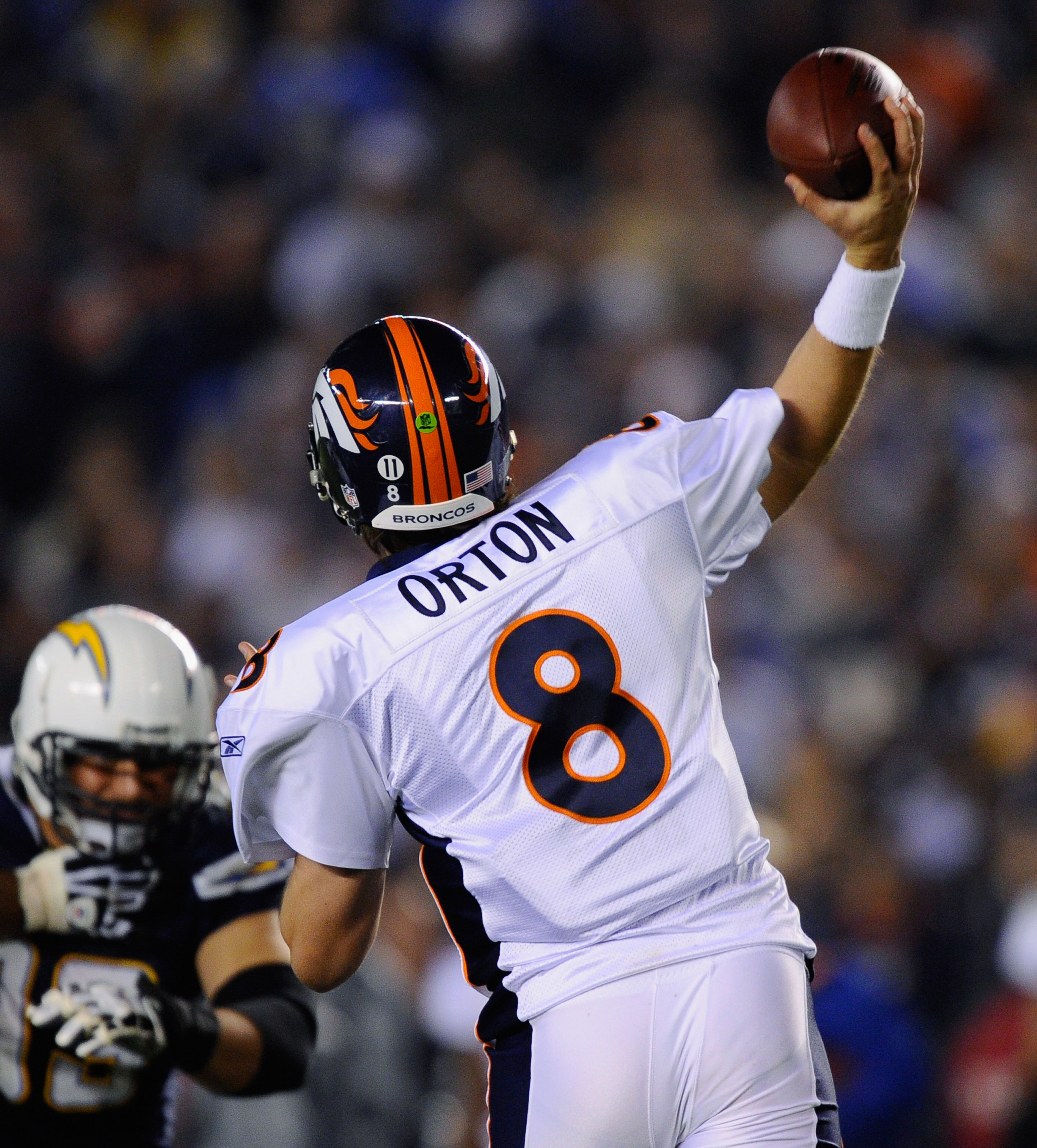 22 November 2010: Denver Broncos wide receiver Brandon Lloyd #84 during the  NFL regular season game between the Denver Broncos and the San Diego  Chargers at the Qualcomm Stadium in San Diego