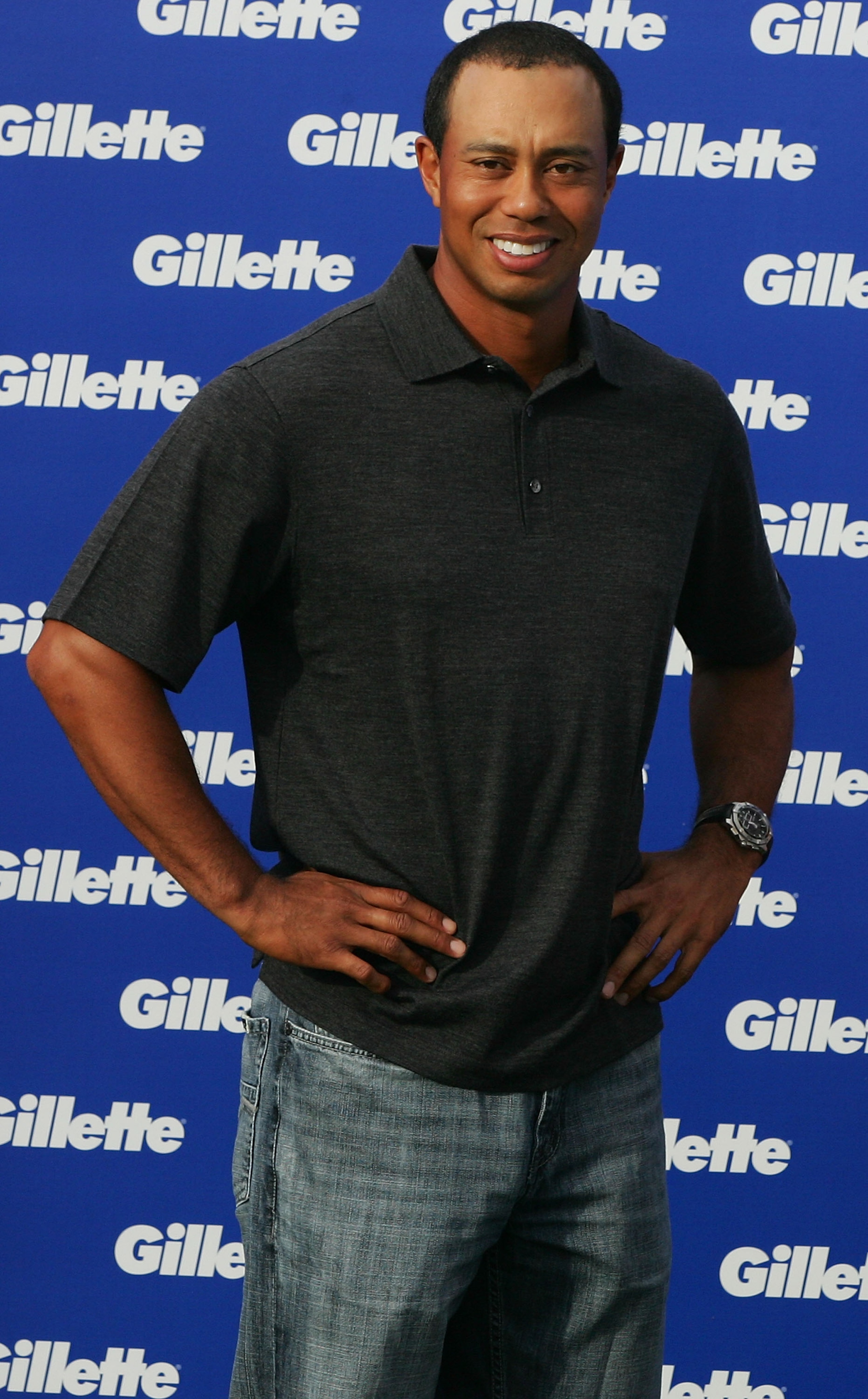 MELBOURNE, AUSTRALIA - NOVEMBER 11: Golfer Tiger Woods smiles during the launch of the Gillette Champions Junior Education Grant at the Crown Entertainment Complex on November 11, 2009 in Melbourne, Australia. (Photo by Scott Barbour/Getty Images) MELBOURNE, AUSTRALIA - NOVEMBER 11: Golfer Tiger Woods smiles during the launch of the Gillette Champions Junior Education Grant at the Crown Entertainment Complex on November 11, 2009 in Melbourne, Australia. (Photo by Scott Barbour/Getty Images)