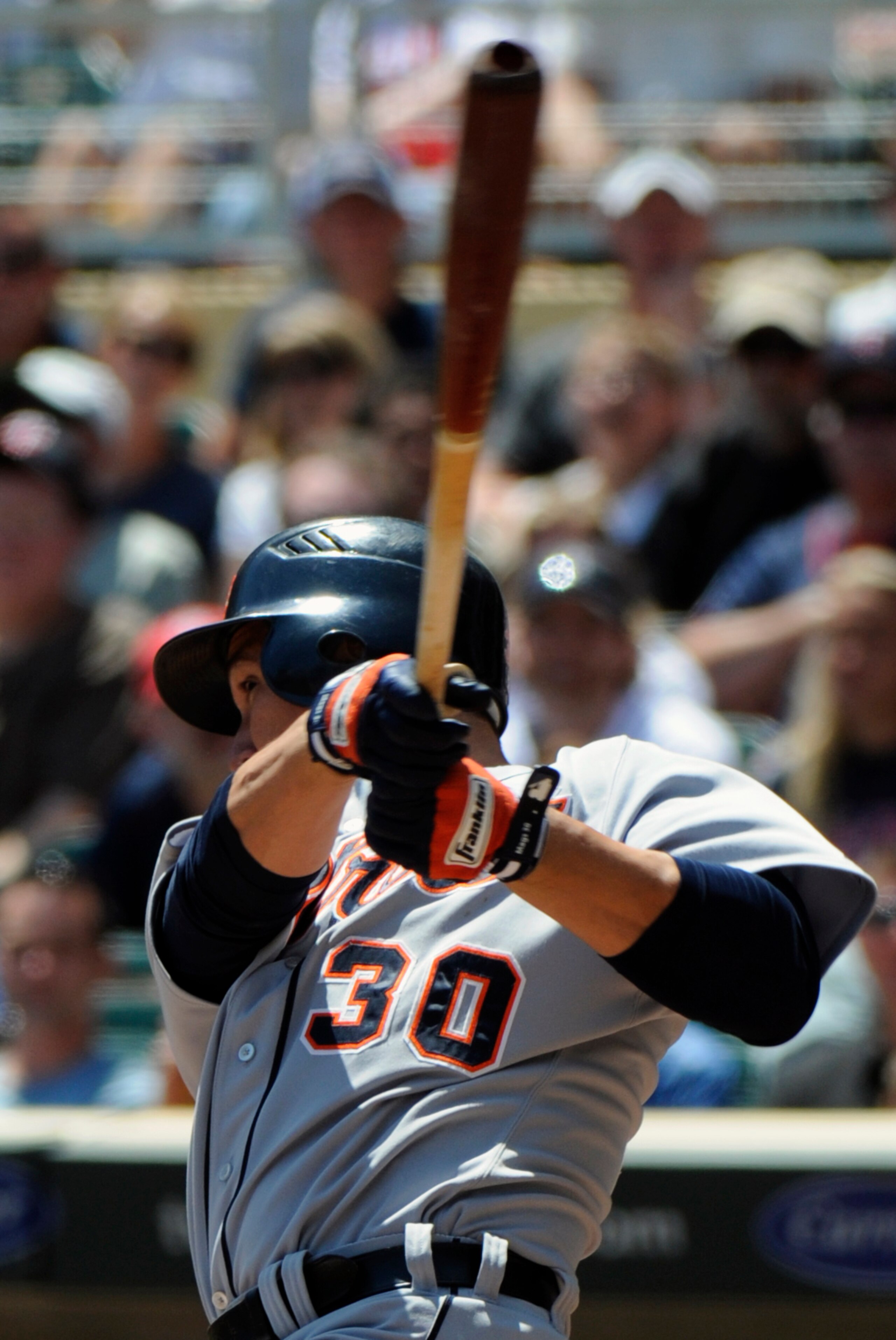 MINNEAPOLIS, MN - JUNE 30: Magglio Ordonez #30 of the Detroit Tigers singles in the fourth inning against the Minnesota Twins during their game on June 30, 2010 at Target Field in Minneapolis, Minnesota. (Photo by Hannah Foslien /Getty Images) MINNEAPOLIS, MN - JUNE 30: Magglio Ordonez #30 of the Detroit Tigers singles in the fourth inning against the Minnesota Twins during their game on June 30, 2010 at Target Field in Minneapolis, Minnesota. (Photo by Hannah Foslien /Getty Images)