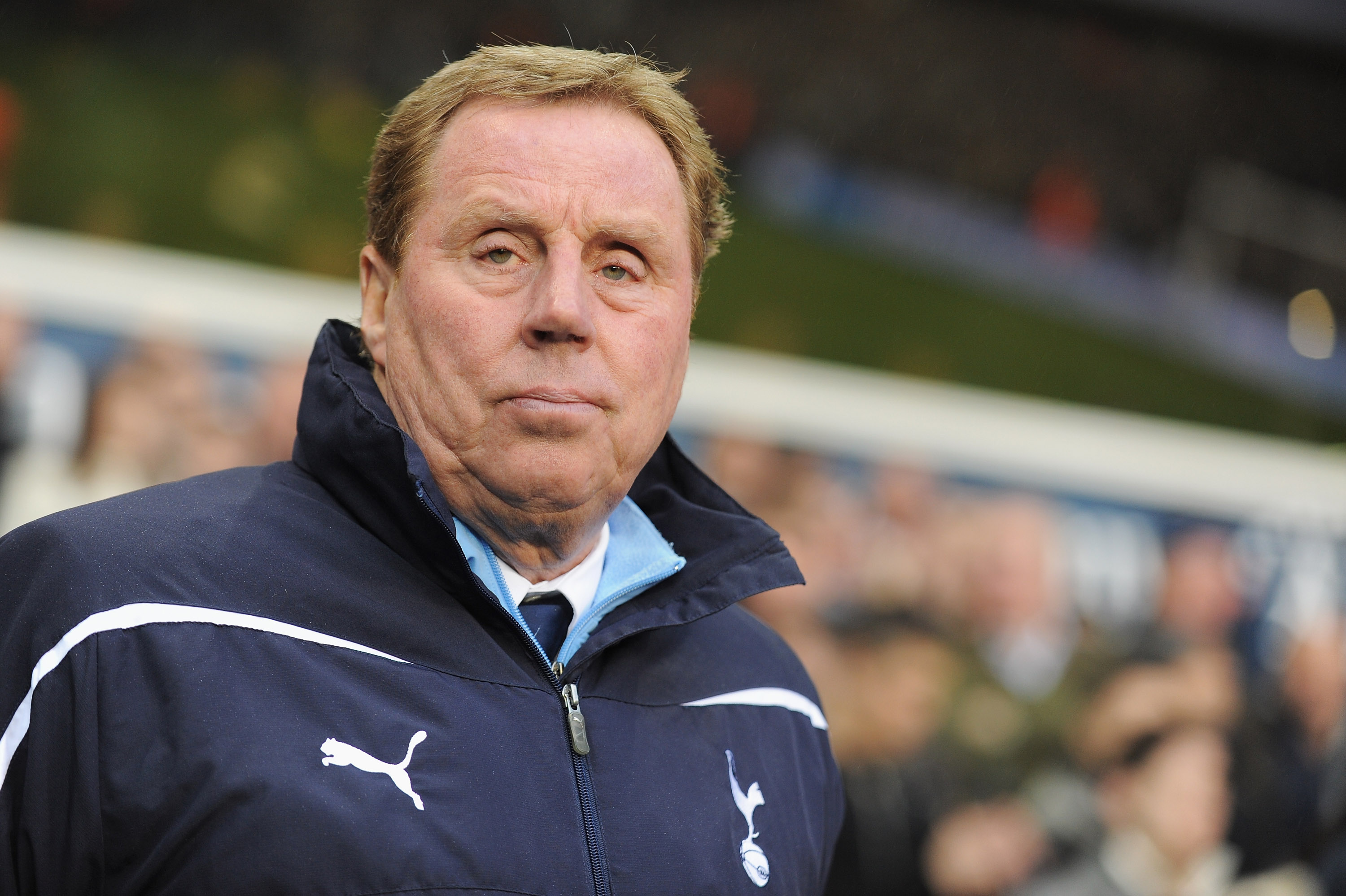 LONDON, ENGLAND - DECEMBER 28: Harry Redknapp, manager of Tottenham Hotspur looks on during the Barclays Premier League match between Tottenham Hotspur and Newcastle United at White Hart Lane on December 28, 2010 in London, England.  (Photo by Michael Reg