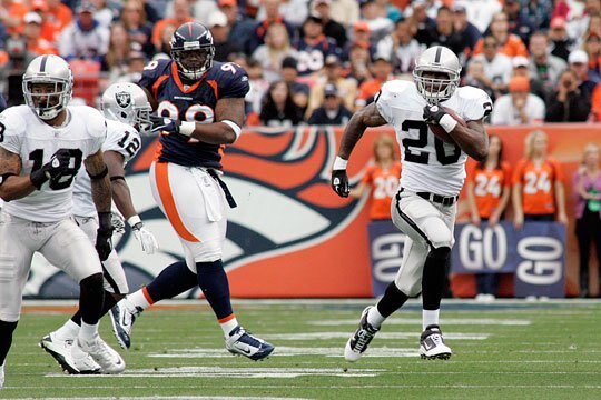 Thus far, Darren McFadden and the Raiders have dominated the AFC West