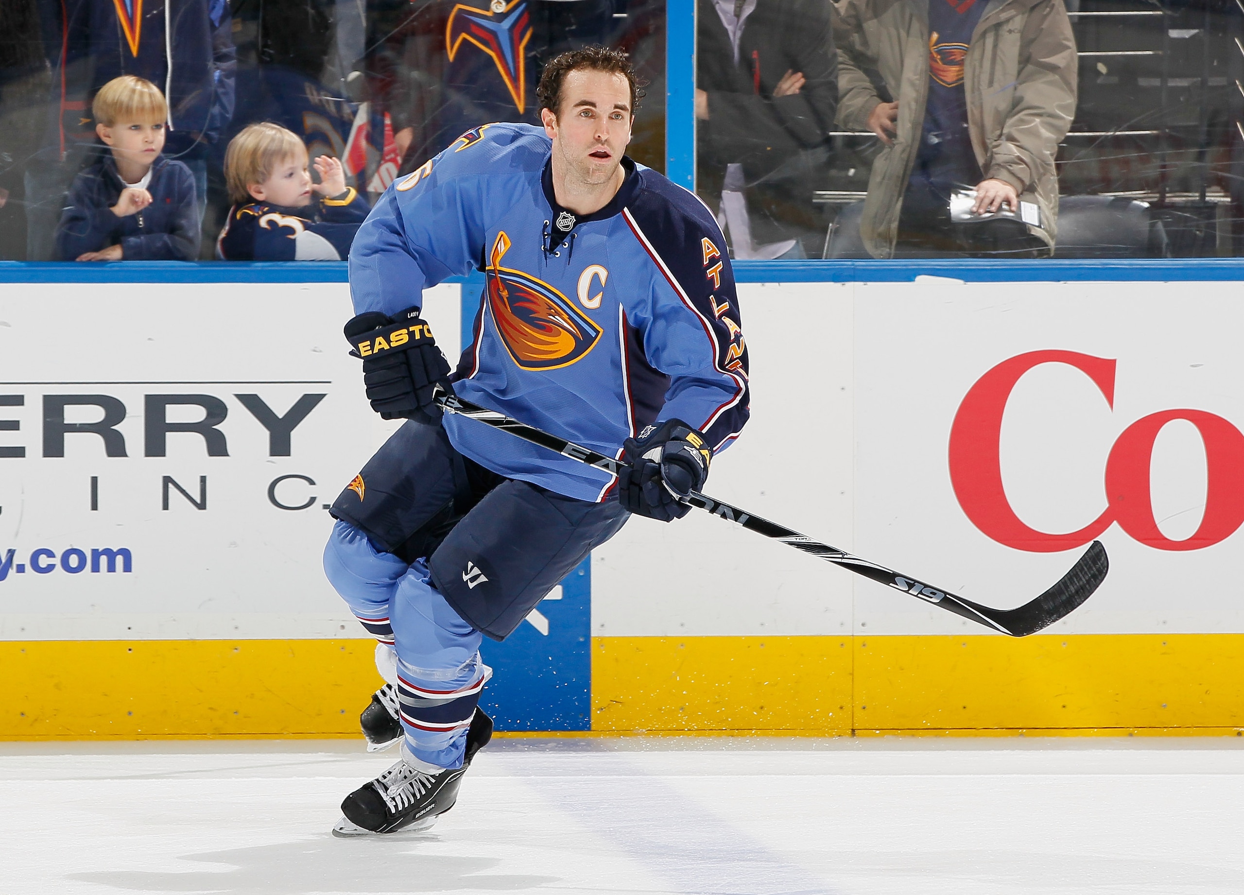 ATLANTA, GA - DECEMBER 16:  Andrew Ladd #16 of the Atlanta Thrashers against the Carolina Hurricanes at Philips Arena on December 16, 2010 in Atlanta, Georgia.  (Photo by Kevin C. Cox/Getty Images)