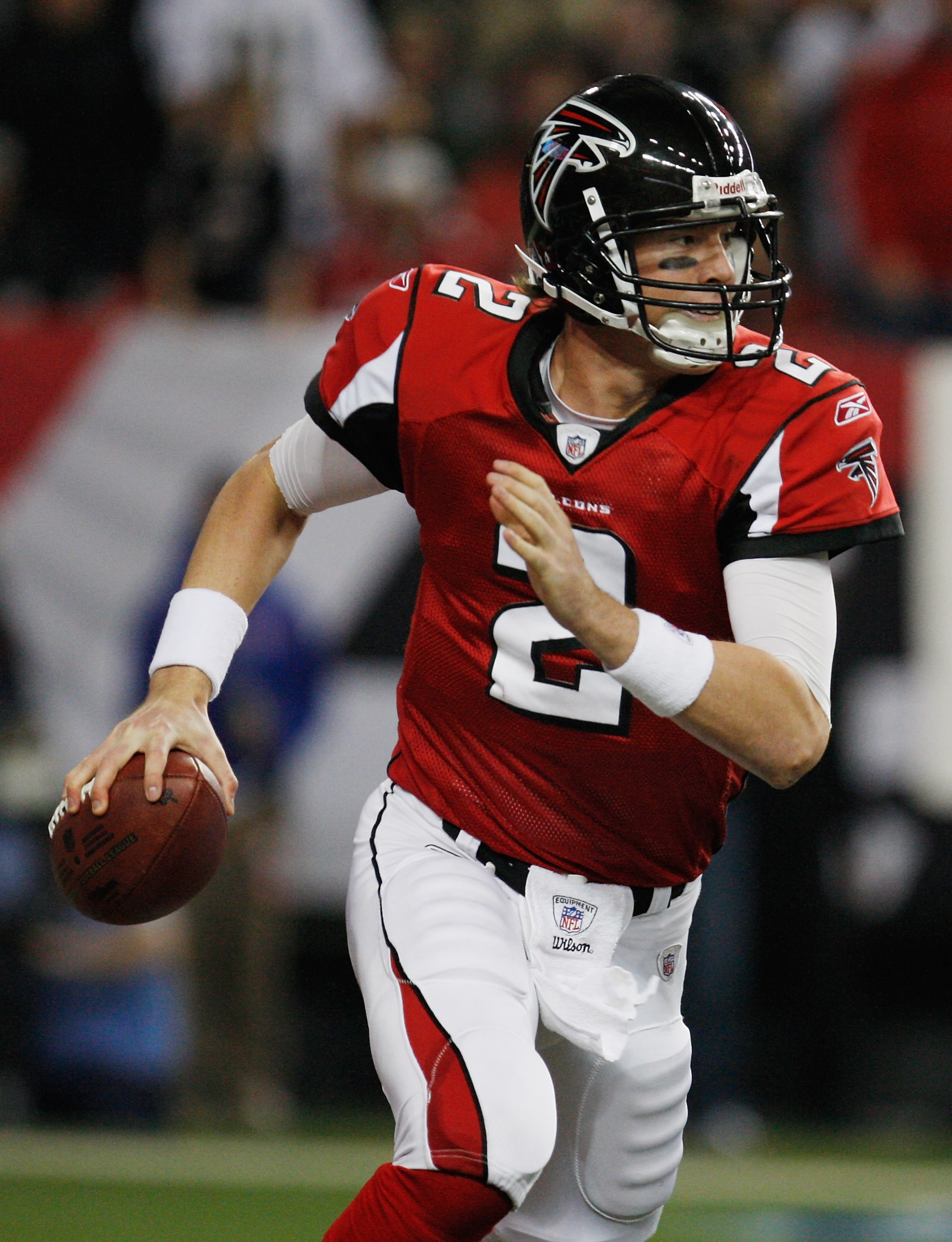 ATLANTA, GA - DECEMBER 27: Matt Ryan #2 of the Atlanta Falcons looks upfield to pass during the first half of the game against the New Orleans Saints at the Georgia Dome on December 27, 2010 in Atlanta, Georgia. (Photo by Scott Halleran/Getty Images) ATLANTA, GA - DECEMBER 27: Matt Ryan #2 of the Atlanta Falcons looks upfield to pass during the first half of the game against the New Orleans Saints at the Georgia Dome on December 27, 2010 in Atlanta, Georgia. (Photo by Scott Halleran/Getty Images)