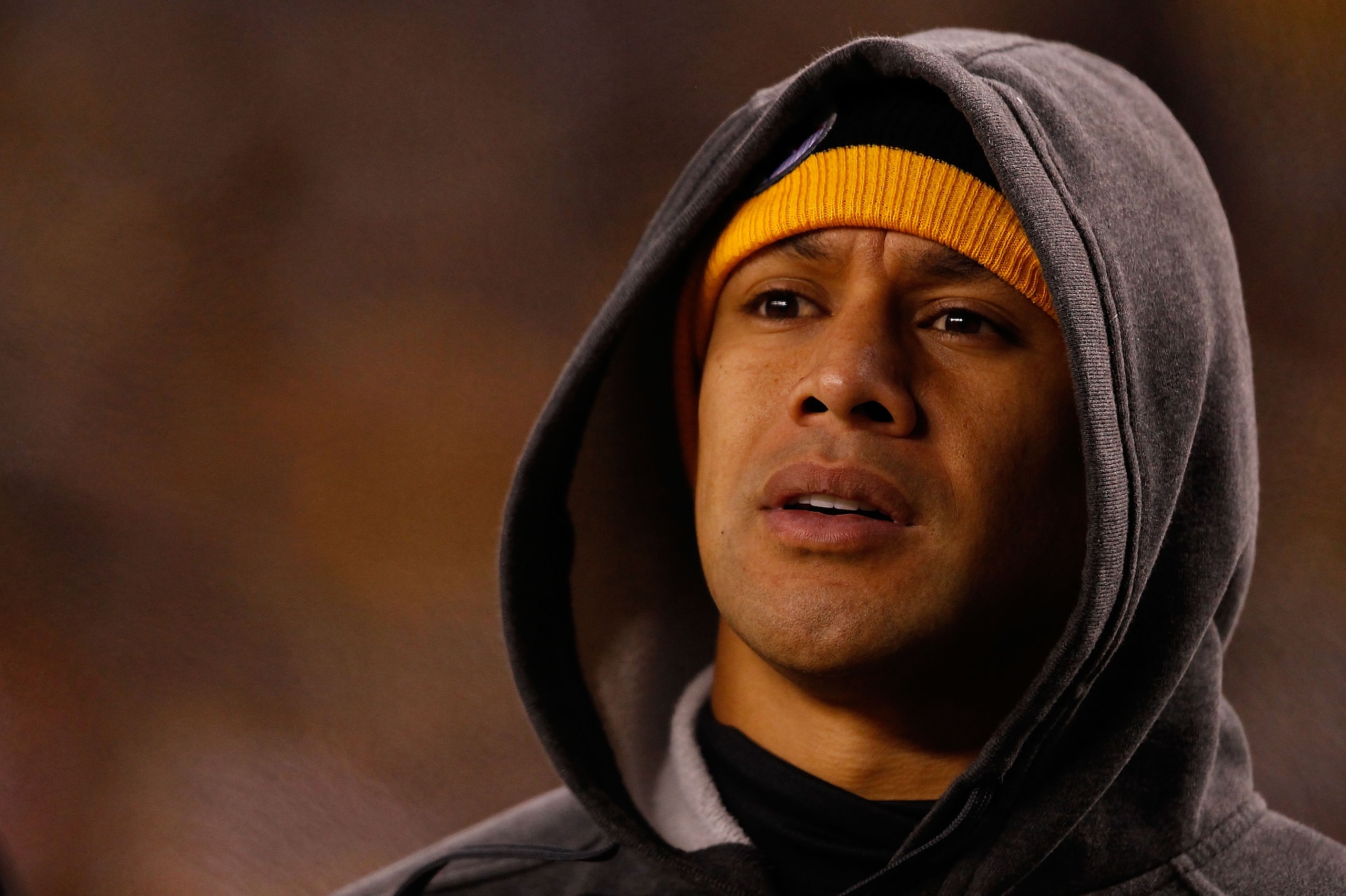 PITTSBURGH - DECEMBER 23: Troy Polamalu #43 of the Pittsburgh Steelers watches his team play against the Carolina Panthers during the game on December 23, 2010 at Heinz Field in Pittsburgh, Pennsylvania. (Photo by Jared Wickerham/Getty Images) PITTSBURGH - DECEMBER 23: Troy Polamalu #43 of the Pittsburgh Steelers watches his team play against the Carolina Panthers during the game on December 23, 2010 at Heinz Field in Pittsburgh, Pennsylvania. (Photo by Jared Wickerham/Getty Images)
