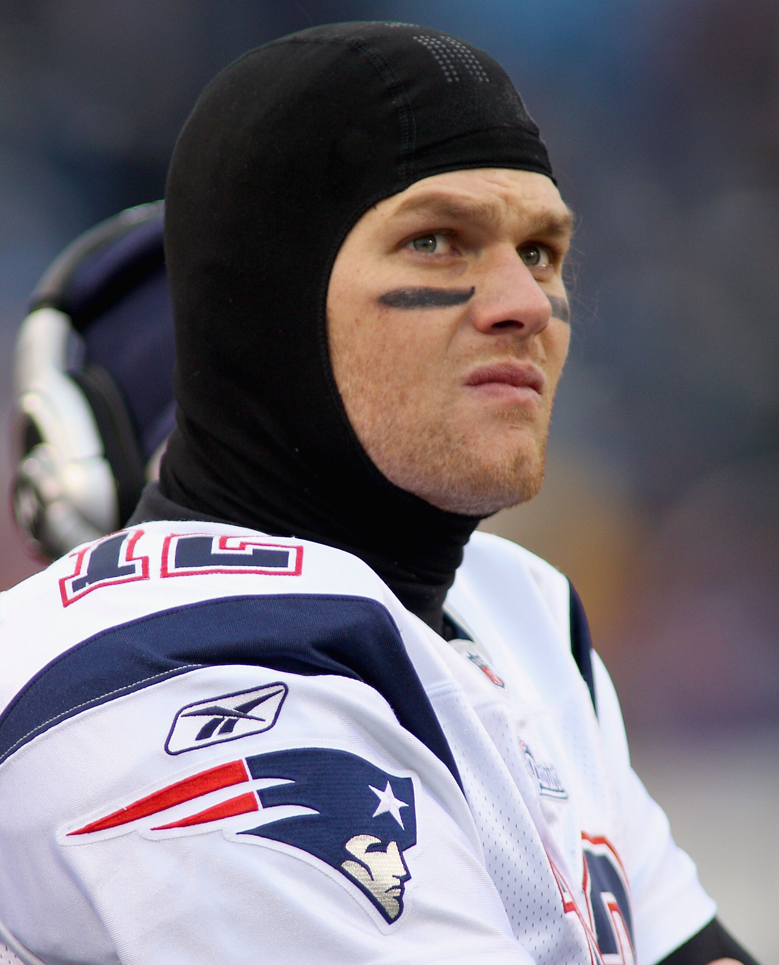 ORCHARD PARK, NY - DECEMBER 26: Tom Brady #12 of the New England Patriots stands on the sidelines against the Buffalo Bills at Ralph Wilson Stadium on December 26, 2010 in Orchard Park, New York. New England won 34-3. (Photo by Rick Stewart/Getty Ima ORCHARD PARK, NY - DECEMBER 26: Tom Brady #12 of the New England Patriots stands on the sidelines against the Buffalo Bills at Ralph Wilson Stadium on December 26, 2010 in Orchard Park, New York. New England won 34-3. (Photo by Rick Stewart/Getty Ima