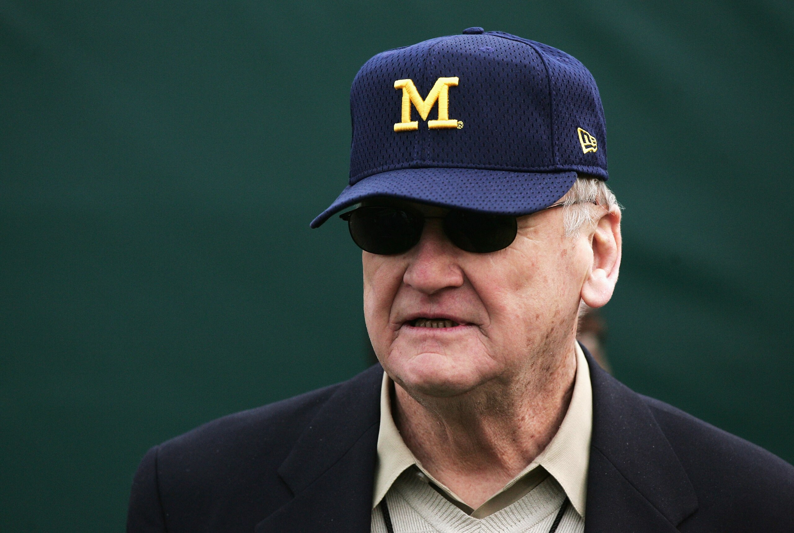 PASADENA, CA - JANUARY 01: Former head coach Bo Schembechler of the Michigan Wolverines looks on in the 91st Rose Bowl Game against the Texas Longhorns at the Rose Bowl on January 1, 2005 in Pasadena, California. (Photo by Jed Jacobsohn/Getty Images) PASADENA, CA - JANUARY 01: Former head coach Bo Schembechler of the Michigan Wolverines looks on in the 91st Rose Bowl Game against the Texas Longhorns at the Rose Bowl on January 1, 2005 in Pasadena, California. (Photo by Jed Jacobsohn/Getty Images)