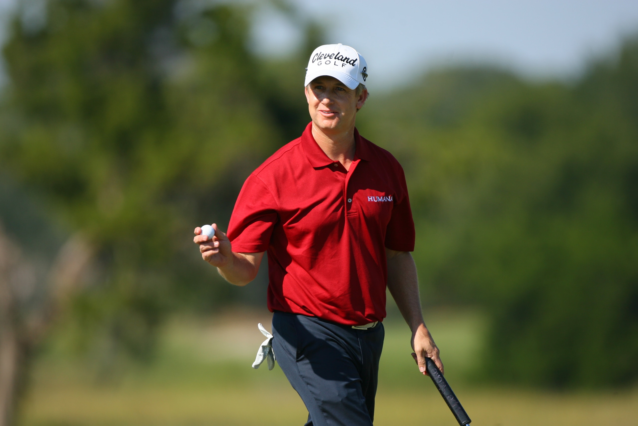 SEA ISLAND, GA - OCTOBER 9: David Toms in action during the third round of the McGladrey Classic at Sea Island's Seaside Course on October 9, 2010 in Sea Island, Georgia. (Photo by Hunter Martin/Getty Images)