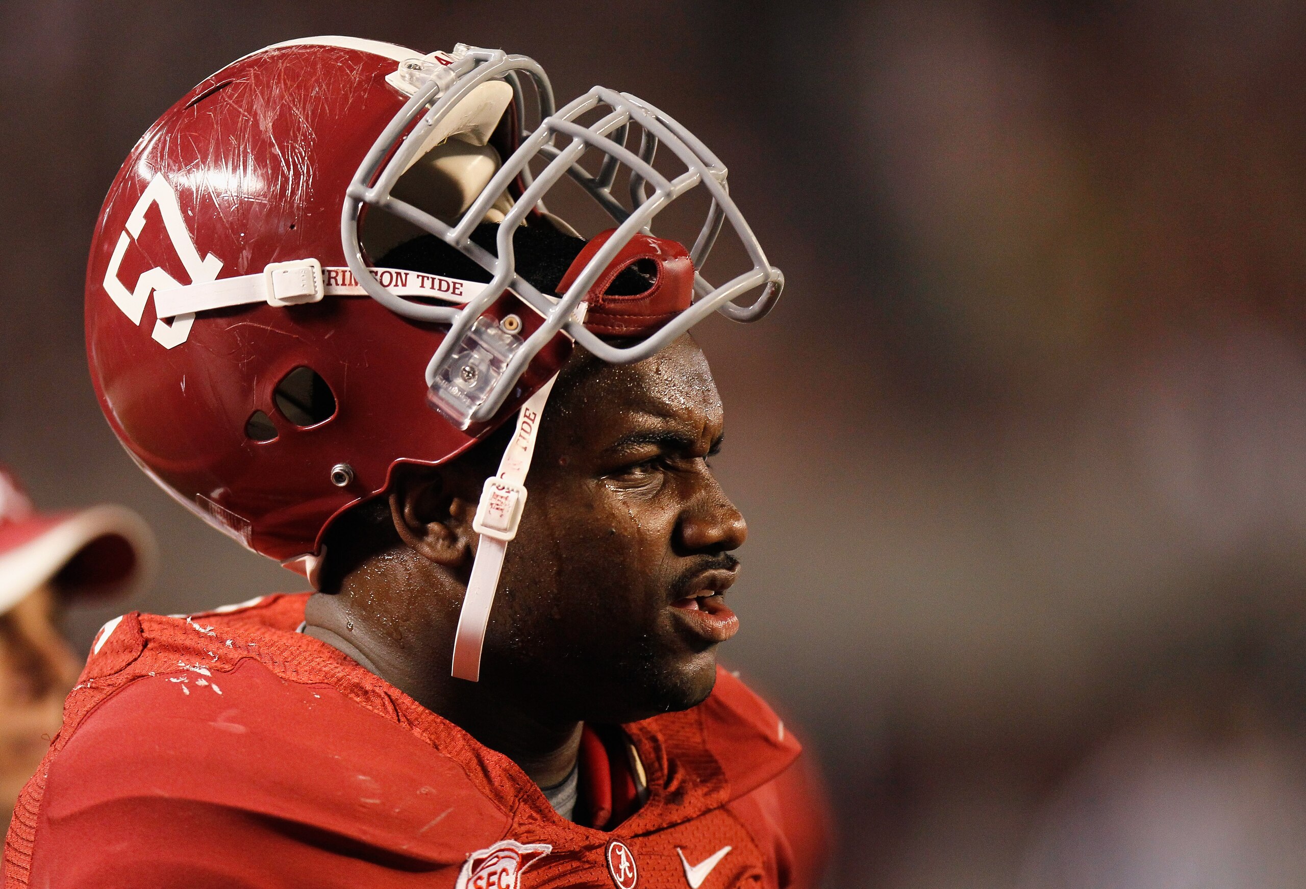TUSCALOOSA, AL - OCTOBER 16: Marcell Dareus #57 of the Alabama Crimson Tide against the Ole Miss Rebels at Bryant-Denny Stadium on October 16, 2010 in Tuscaloosa, Alabama. (Photo by Kevin C. Cox/Getty Images) TUSCALOOSA, AL - OCTOBER 16: Marcell Dareus #57 of the Alabama Crimson Tide against the Ole Miss Rebels at Bryant-Denny Stadium on October 16, 2010 in Tuscaloosa, Alabama. (Photo by Kevin C. Cox/Getty Images)