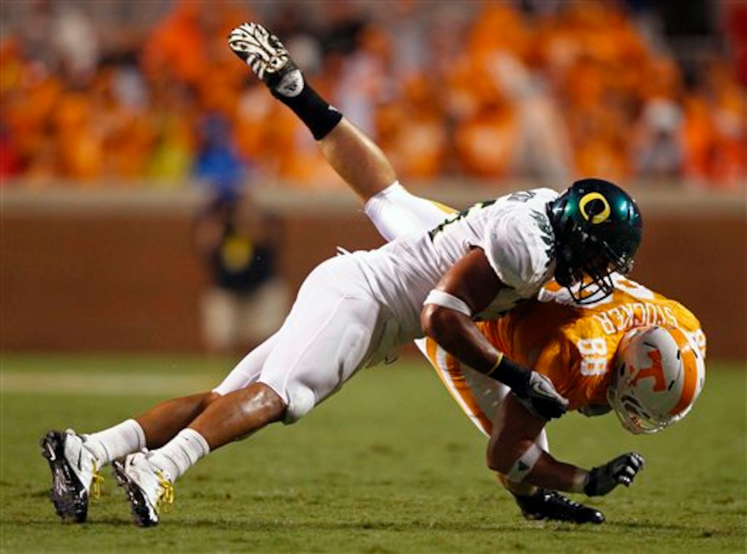 Always, always head first; and never running away from a hit.