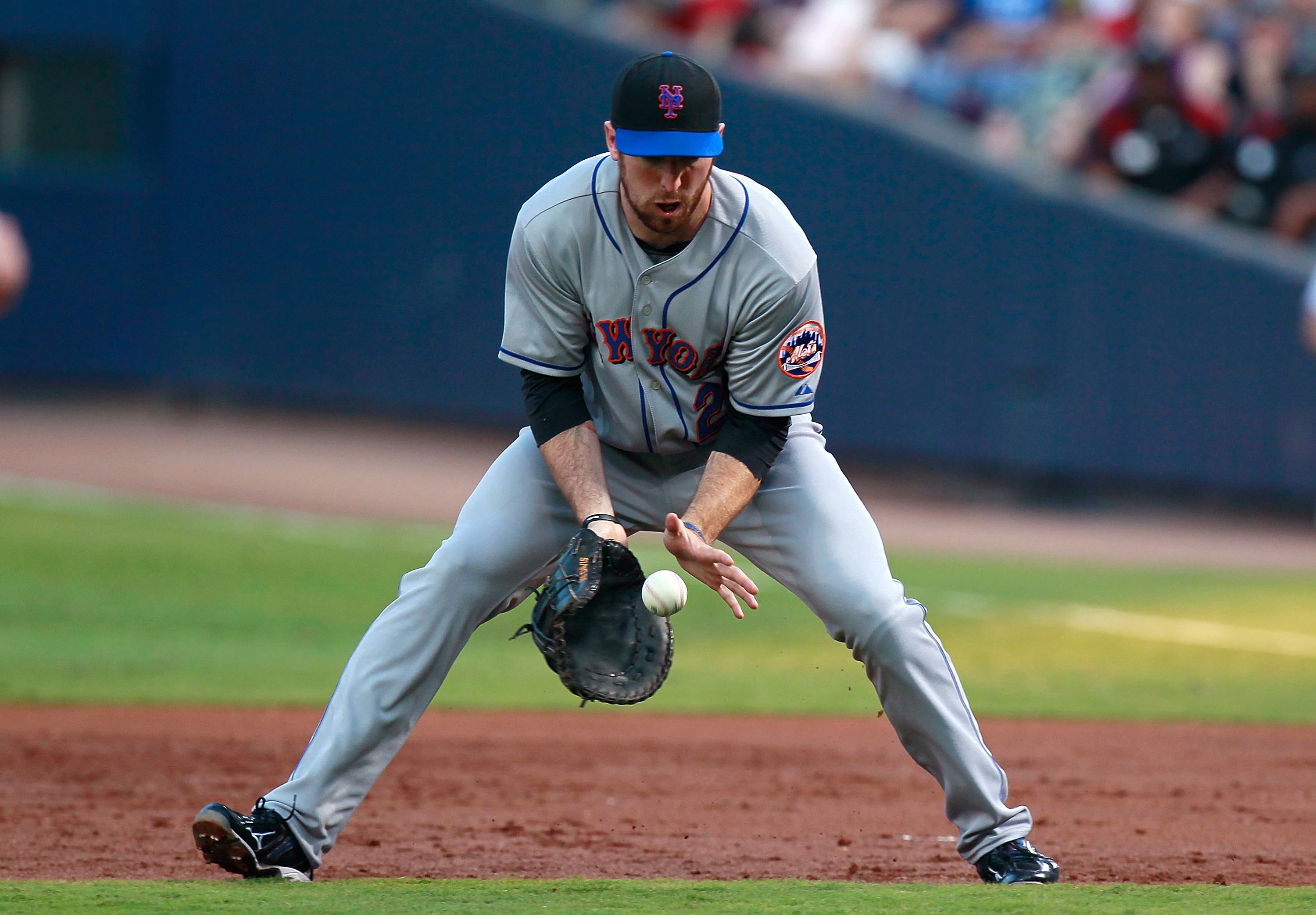 Ike Davis of the Oakland Athletics handles his equipment in the News  Photo - Getty Images