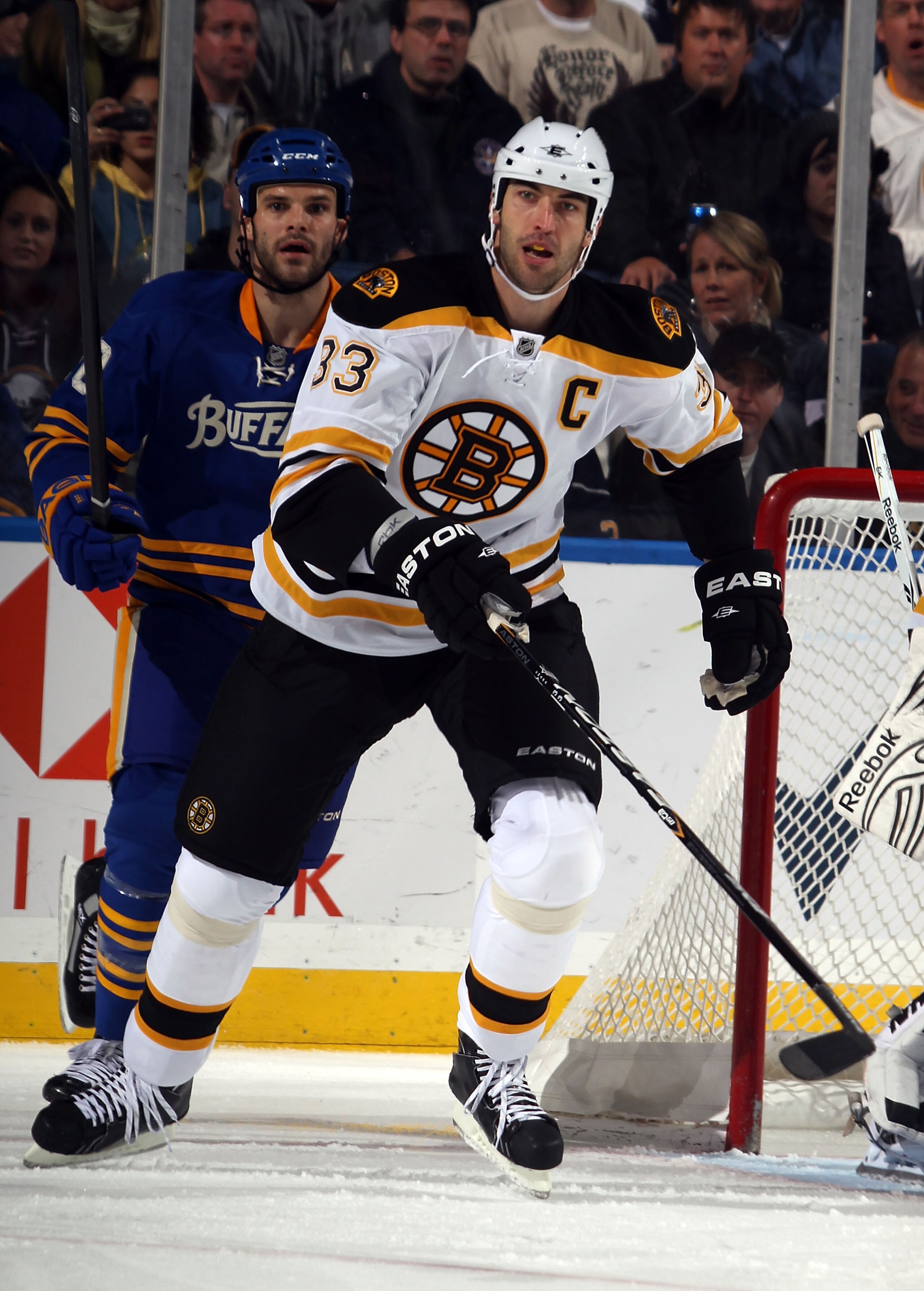 BUFFALO, NY - NOVEMBER 03:  Zdeno Chara #33 of the Boston Bruins skates against the Buffalo Sabres at the HSBC Arena on November 3, 2010 in Buffalo, New York. The Bruins defeated the Sabres 5-2.  (Photo by Bruce Bennett/Getty Images)