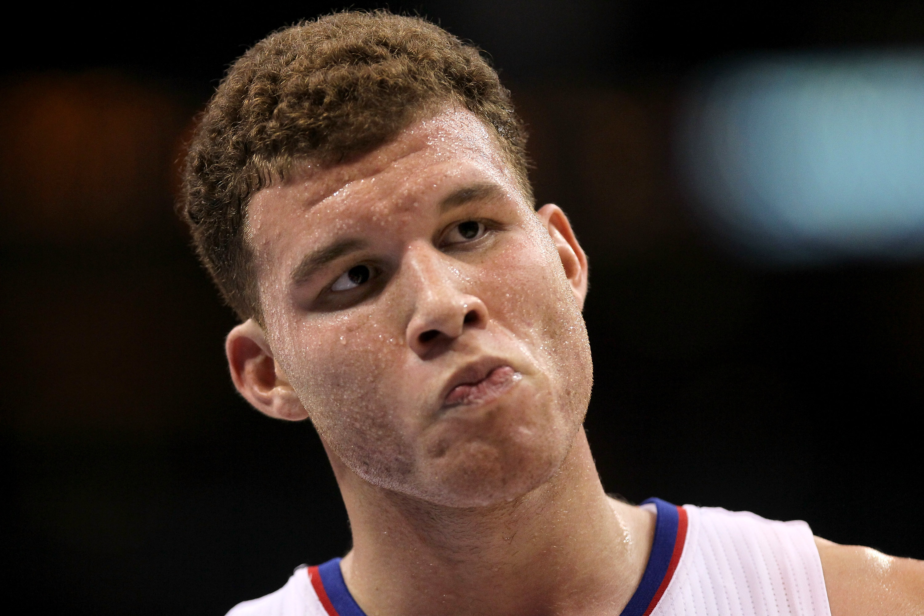 LOS ANGELES, CA - DECEMBER 29: Blake Griffin #32 of  the Los Angeles Clippers reacts during the game with the Utah Jazz at Staples Center on December 29, 2010 in Los Angeles, California.       The Jazz won 103-85.  NOTE TO USER: User expressly acknowledge