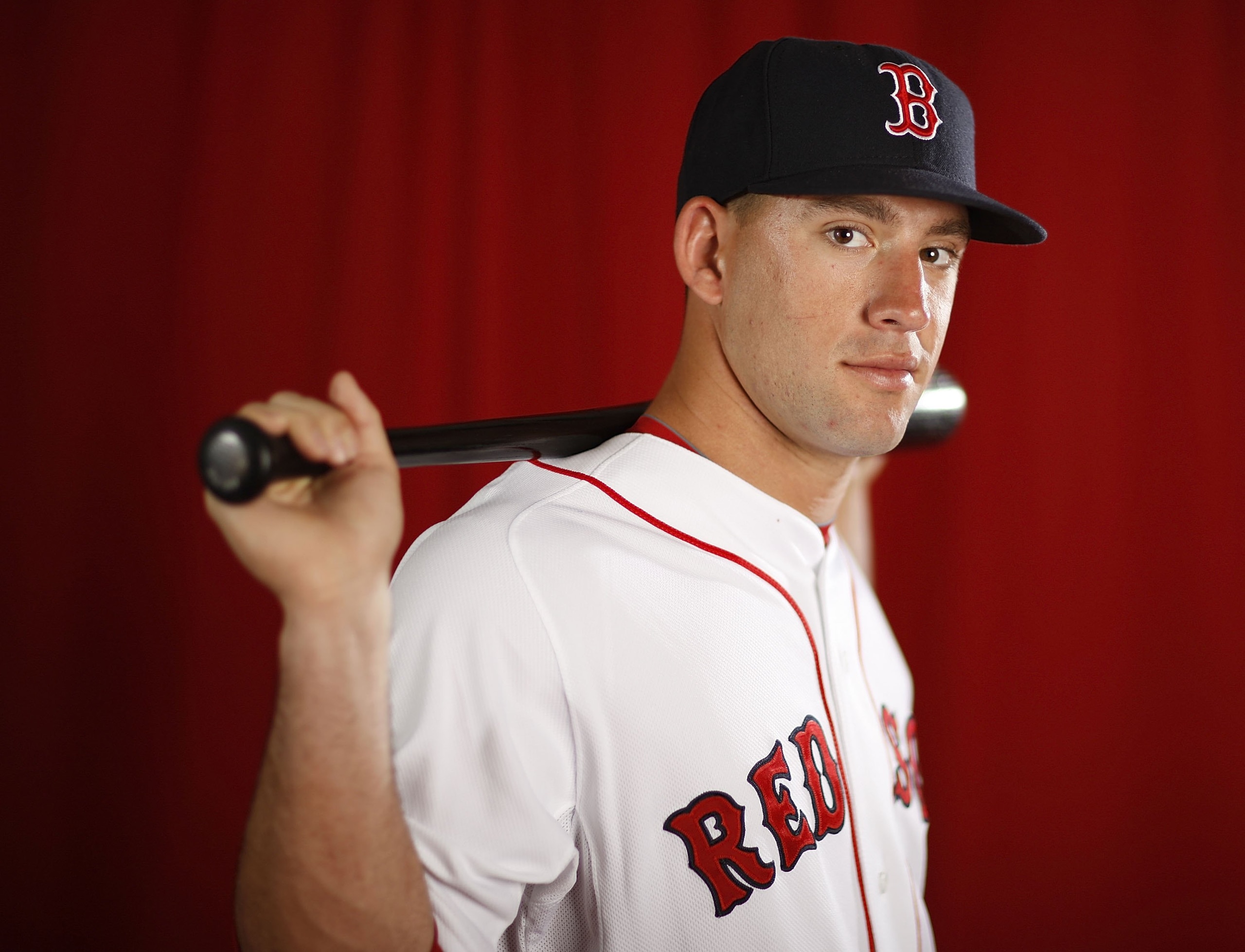 FT. MYERS, FL - FEBRUARY 28:  Ryan Kalish #92 of the Boston Red Sox poses during photo day at the Boston Red Sox Spring Training practice facility on February 28, 2010 in Ft. Myers, Florida.  (Photo by Gregory Shamus/Getty Images)