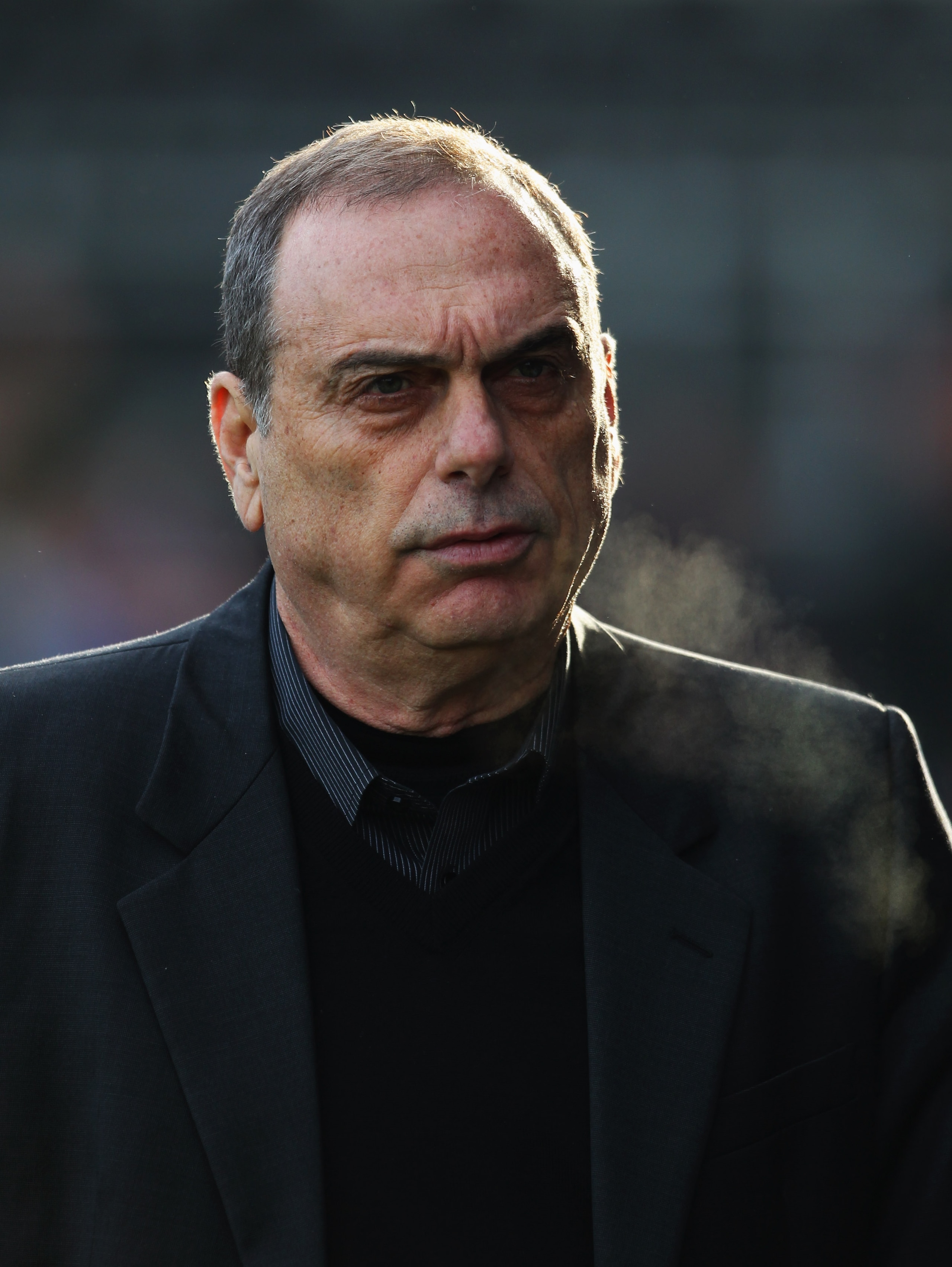 LONDON, ENGLAND - DECEMBER 26:  Avram Grant manager of West Ham United looks thoughtful prior to the Barclays Premier League match between Fulham and West Ham United at Craven Cottage on December 26, 2010 in London, England.  (Photo by Clive Rose/Getty Im