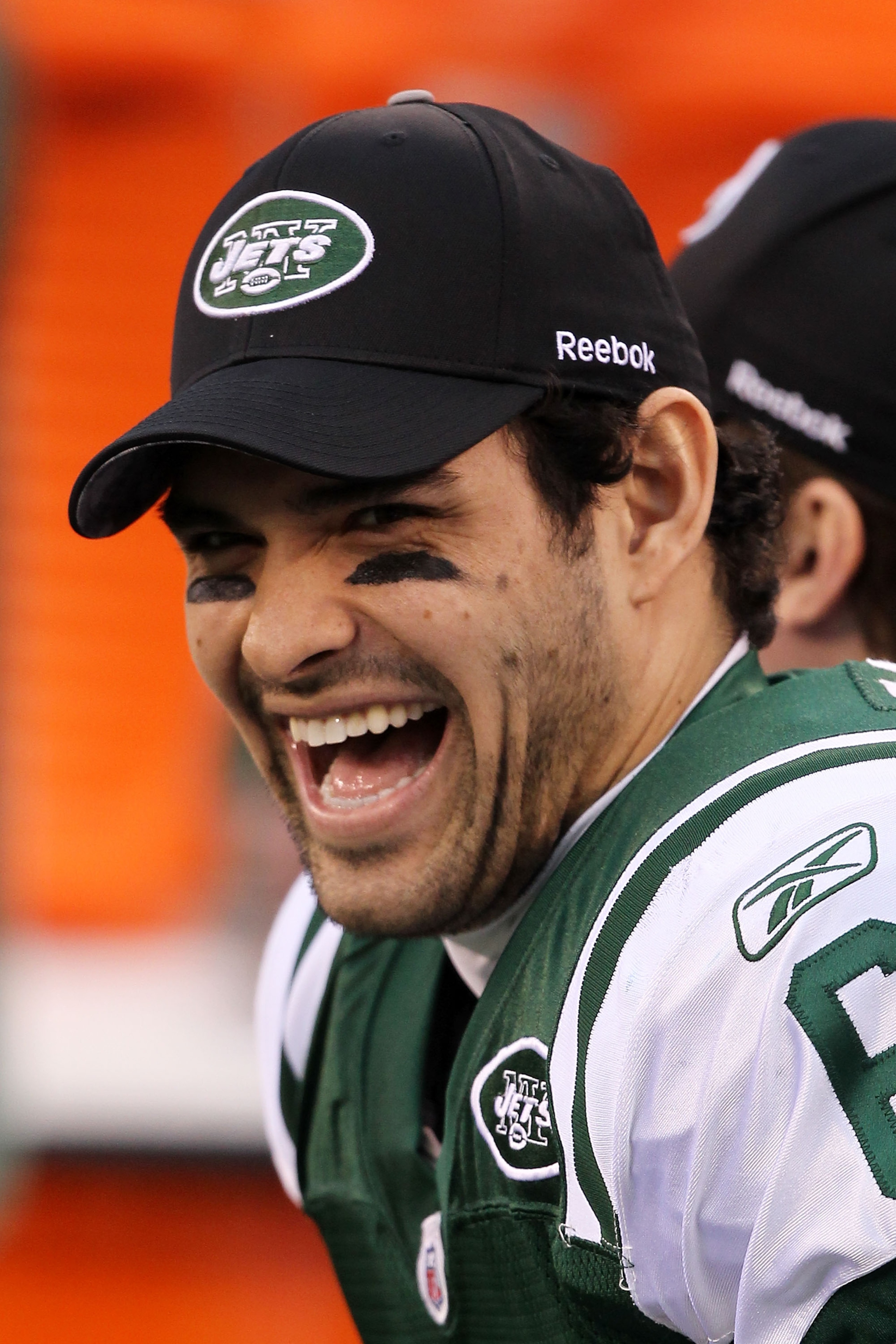 EAST RUTHERFORD, NJ - JANUARY 02:  Mark Sanchez #6 of the New York Jets reacts on the side lines during their game against the Buffalo Bills at New Meadowlands Stadium on January 2, 2011 in East Rutherford, New Jersey.  (Photo by Al Bello/Getty Images)