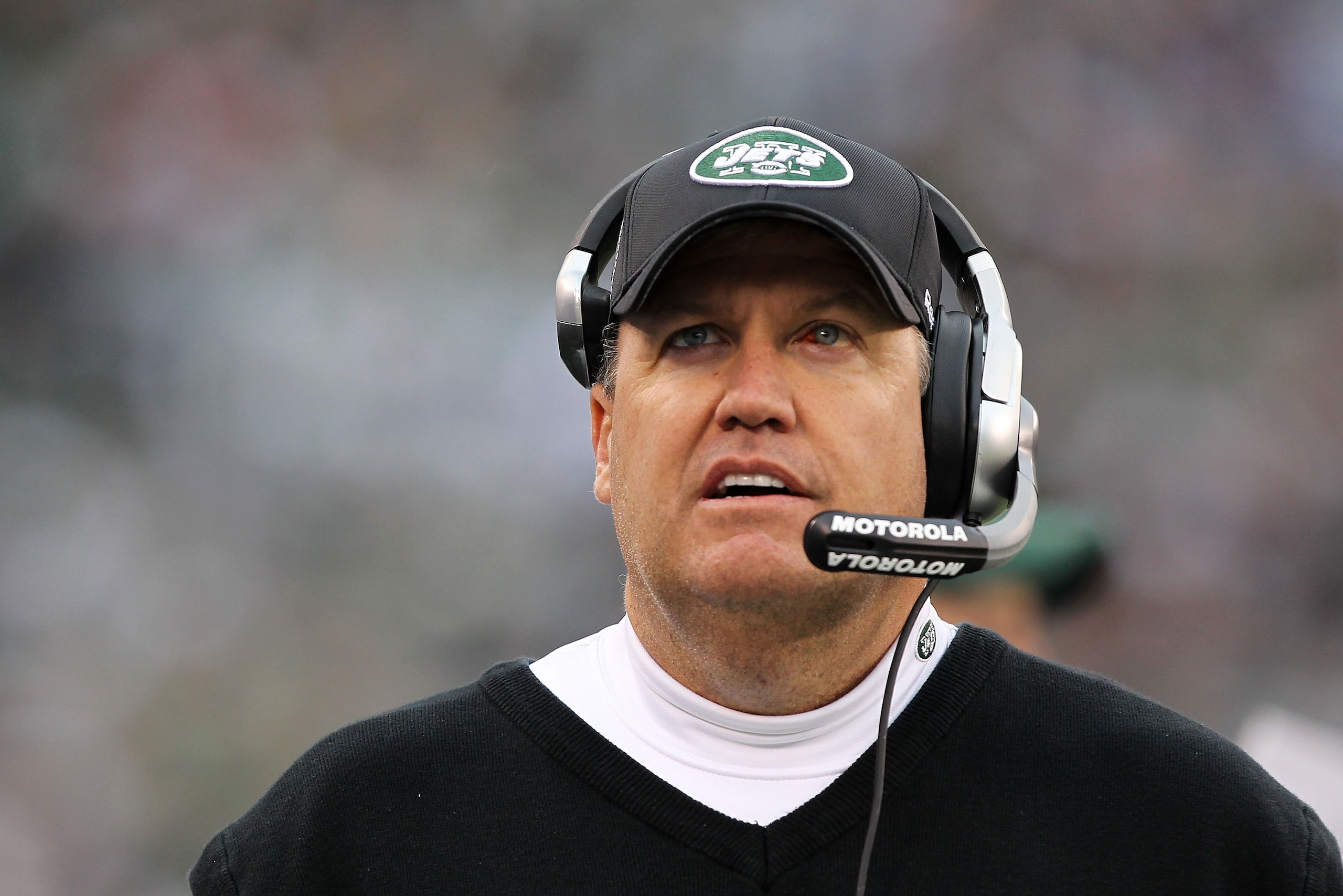 EAST RUTHERFORD, NJ - JANUARY 02: Head coach Rex Ryan of the New York Jets looks on against the Buffalo Bills during their game at New Meadowlands Stadium on January 2, 2011 in East Rutherford, New Jersey. (Photo by Al Bello/Getty Images) EAST RUTHERFORD, NJ - JANUARY 02: Head coach Rex Ryan of the New York Jets looks on against the Buffalo Bills during their game at New Meadowlands Stadium on January 2, 2011 in East Rutherford, New Jersey. (Photo by Al Bello/Getty Images)
